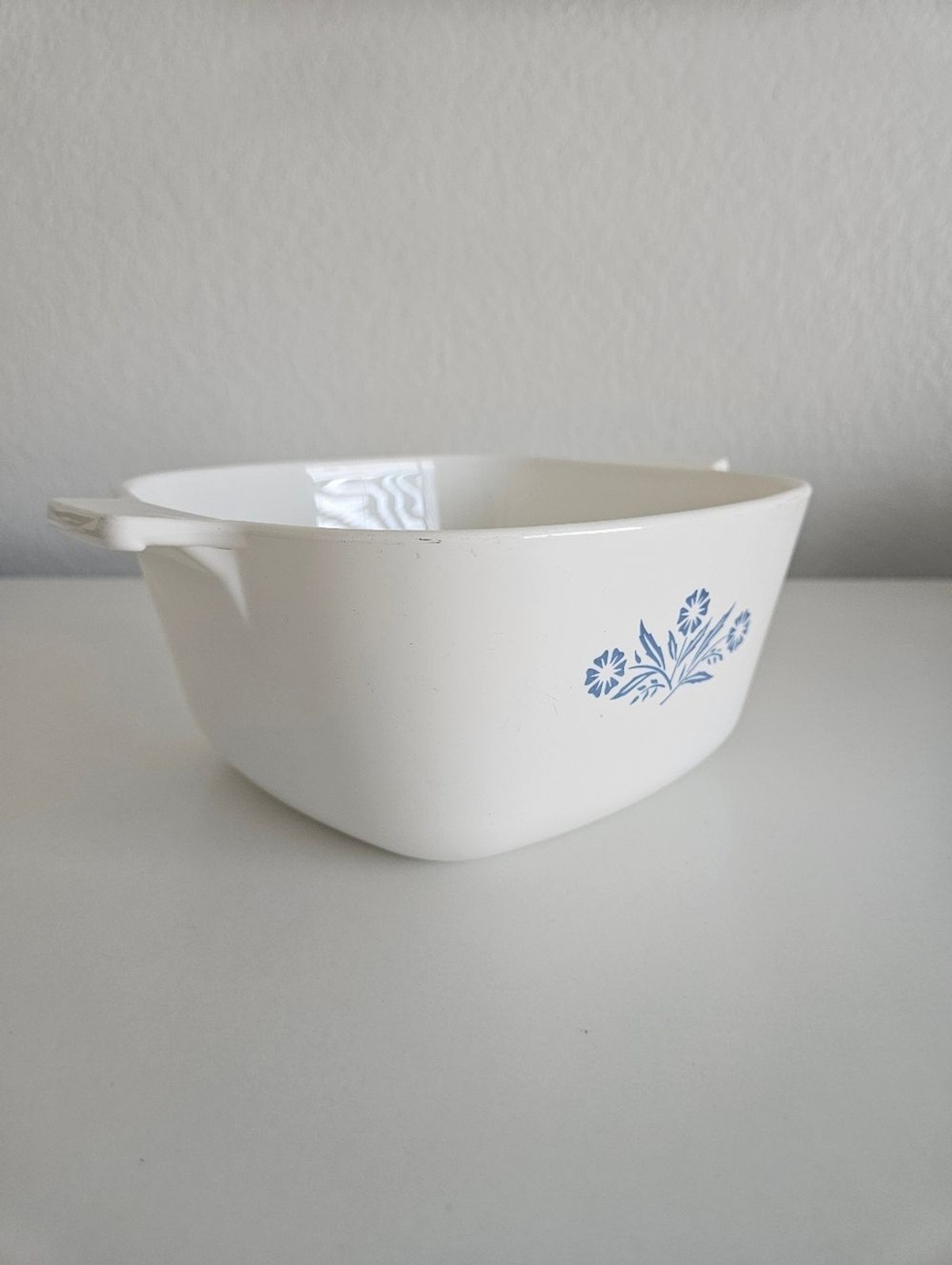 Corning Ware Cornflower Made In USA 70s 80s Flower Pryoceram Cookware Blue