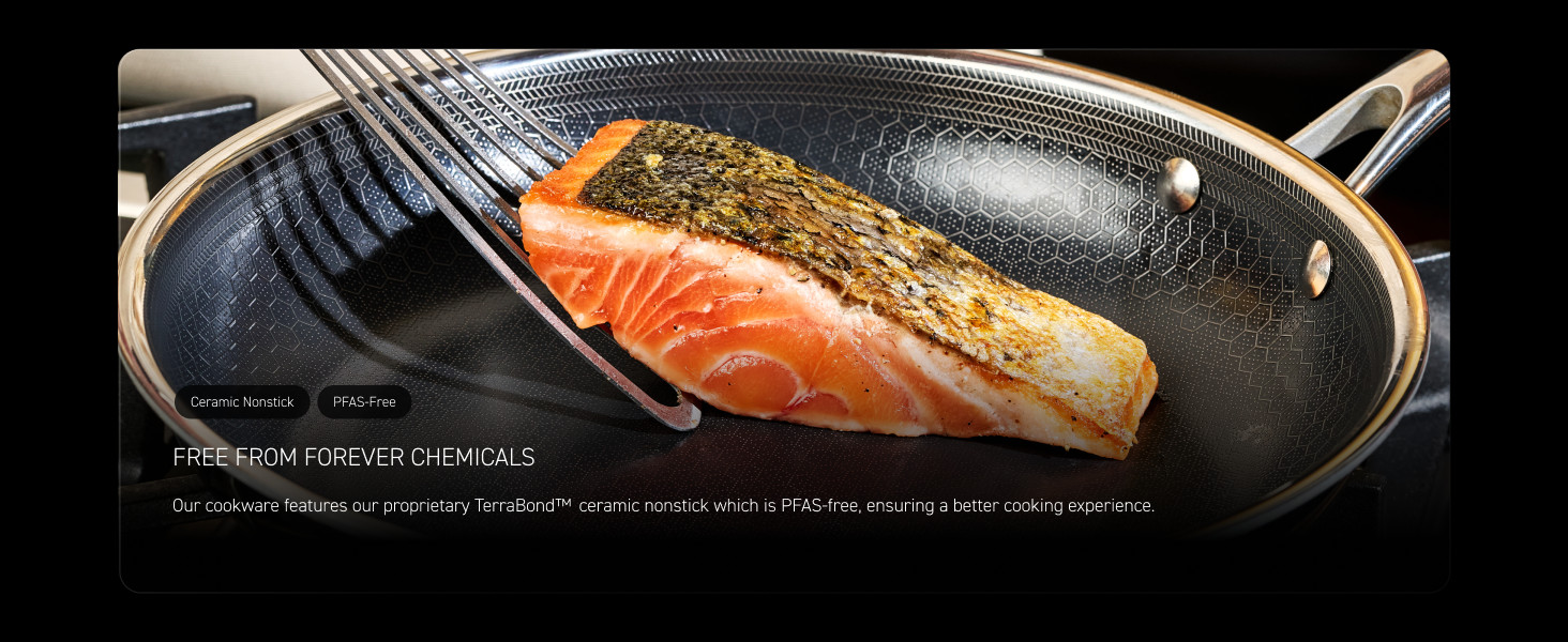 5.5 Quart Hybrid Nonstick Deep Sauté Frying Pan with Lid, Dishwasher and