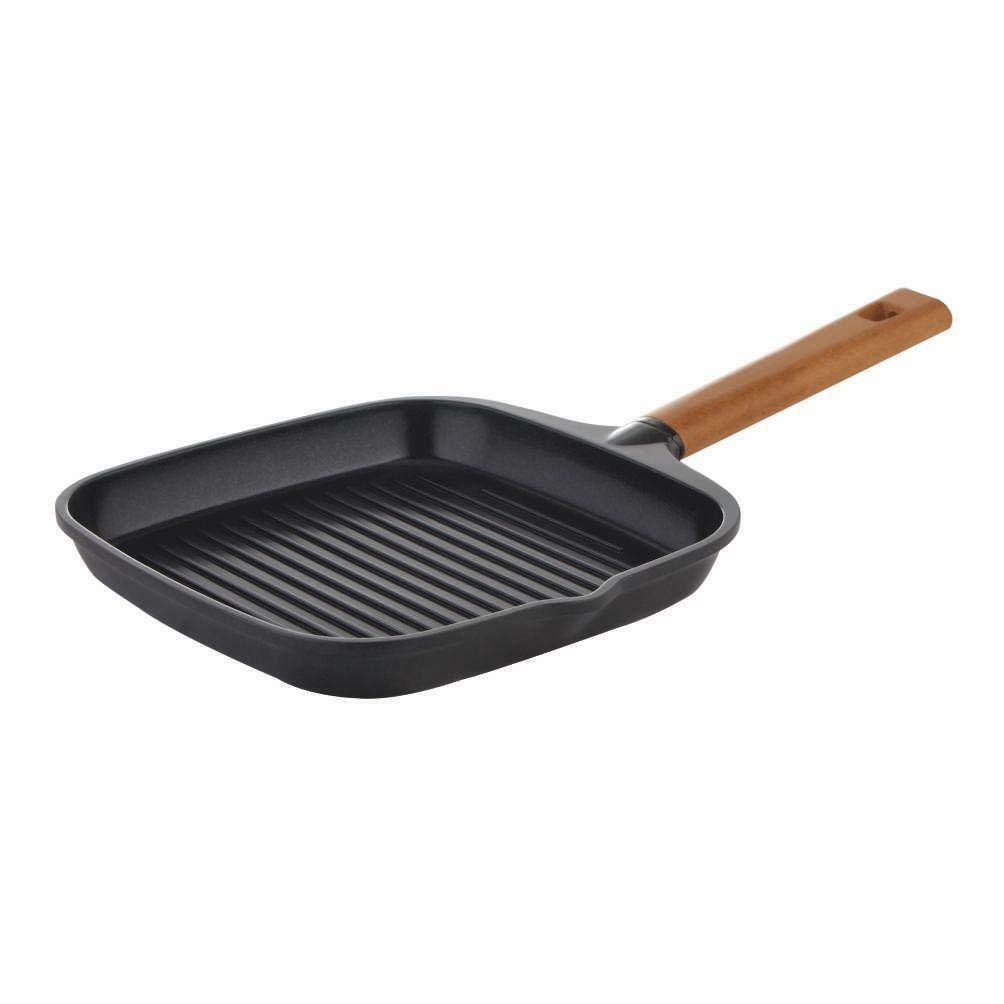 Wonderchef Die Cast Non-Stick Aluminum Indian Cooking Grill Pan, 24 cm