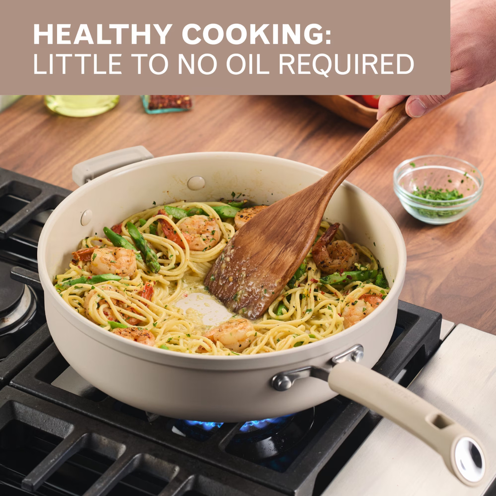Farberware TrueCook 6-Qt Ceramic Jumbo Cooker, Dishwasher & Oven Safe