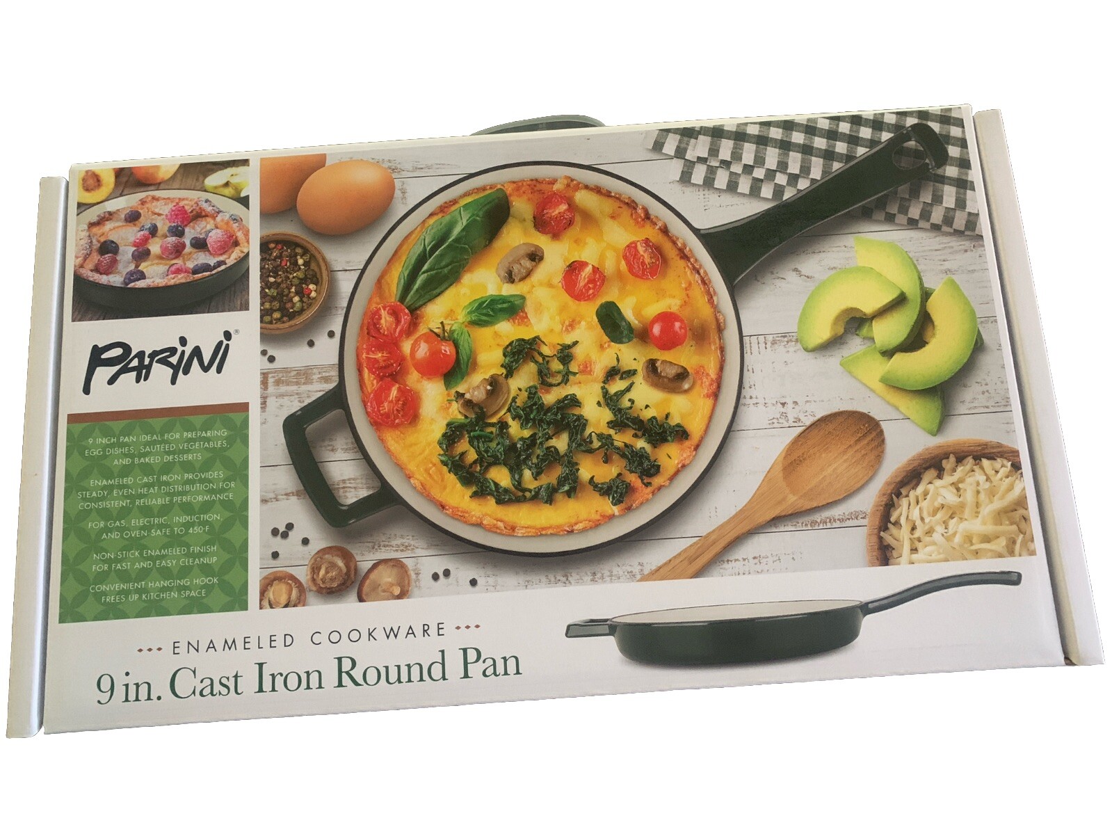 9 Inch Cast Iron Round Pan New In Box In
