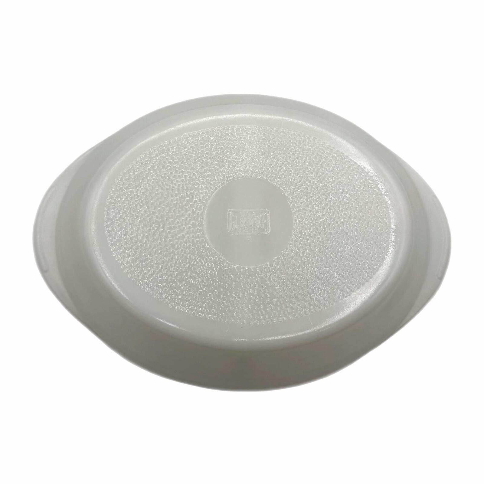 Vintage Pyrex Glasbake J289 White Milk Glass Divided Casserole Serving Dish