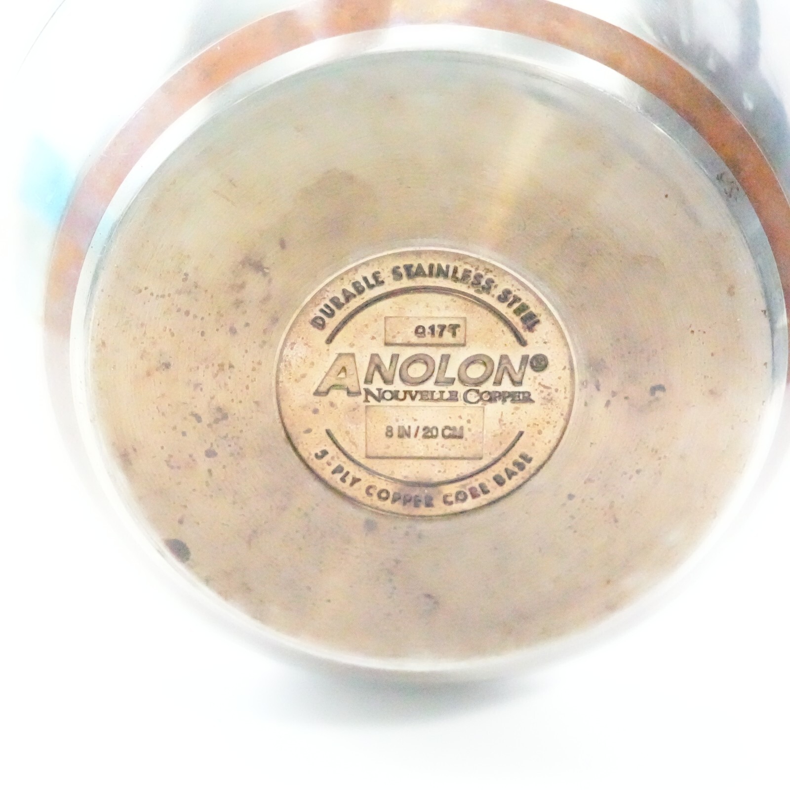 ANOLON Nouvelle Copper 8″ / 20cm Skillet 5 Ply Stainless Steel Copper Core Q16T
