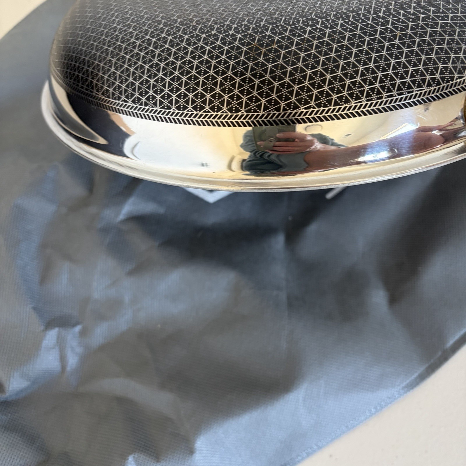 HexClad 10″ FRYING Pan NO Lid Hybrid Non-Stick -Used Good Condition