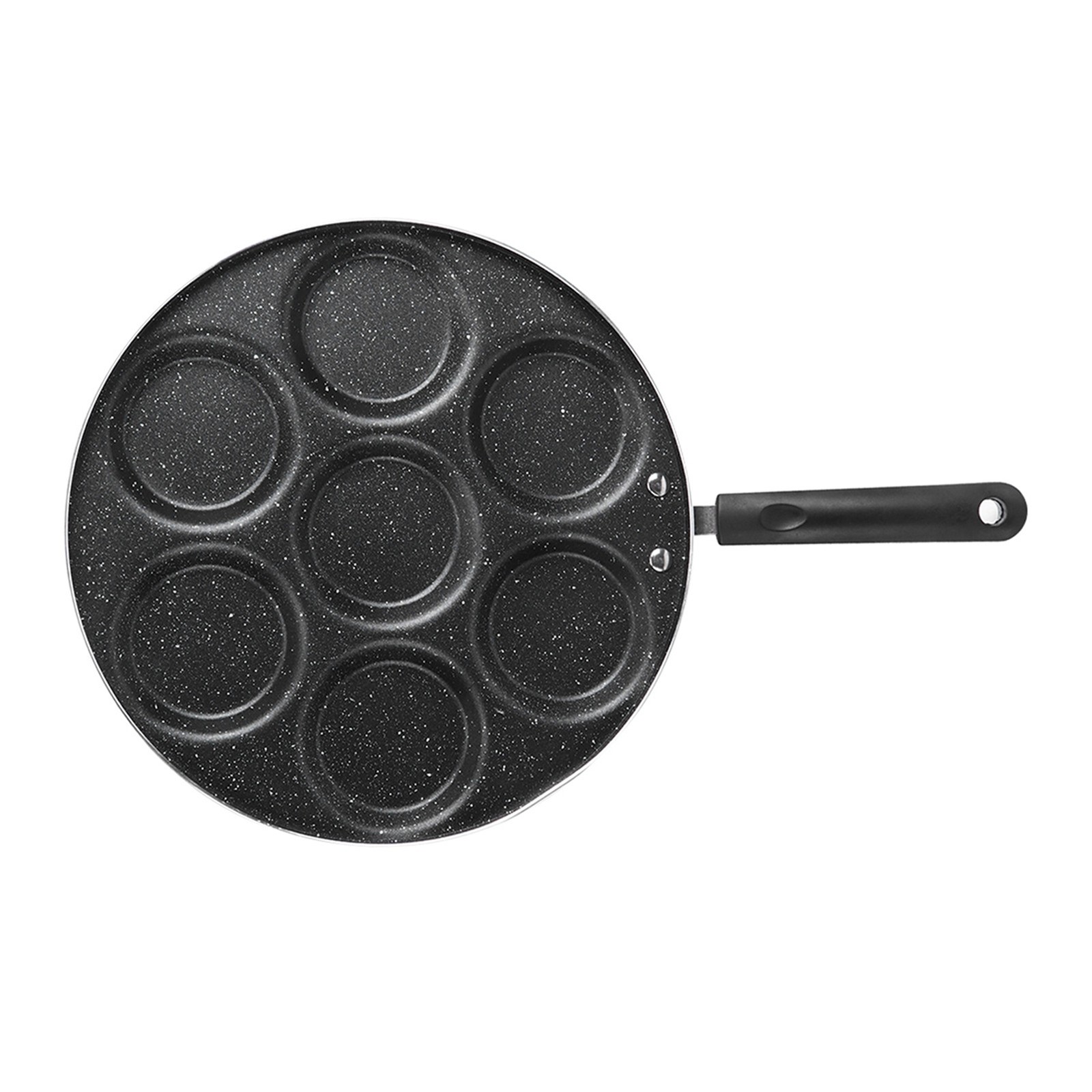 7-Hole Non Stick Cooking Pan For Fried Eggs Burger Mold Kitchen Supplies ZXS