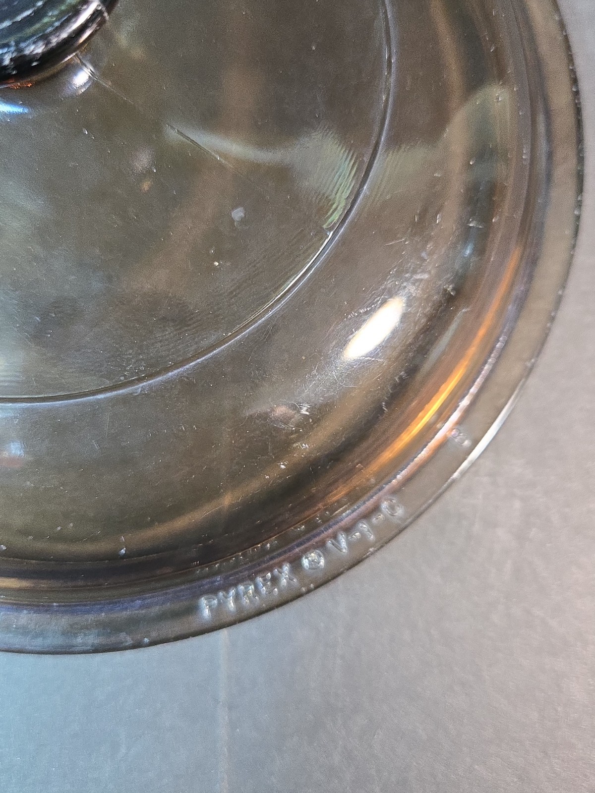 Vintage Vision Corning Ware USA 1L Amber Saucepan Pot w/Pour Spout & Pyrex Lid