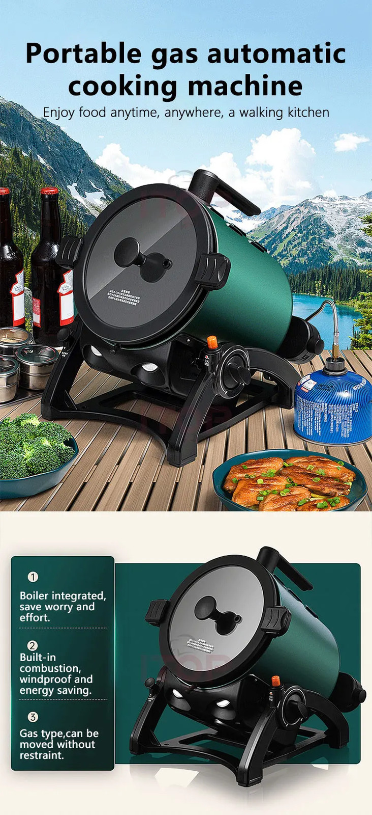 Outdoor Home Automatic Stir-Fry Machine Smart Cooking Cooking Stir-Fry Robot