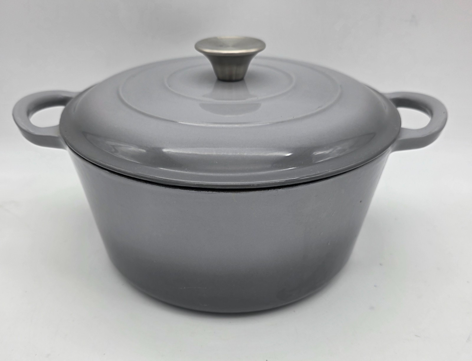 10” Masterclass Premium Collection Cast Iron Casserole Dutch Oven Gray