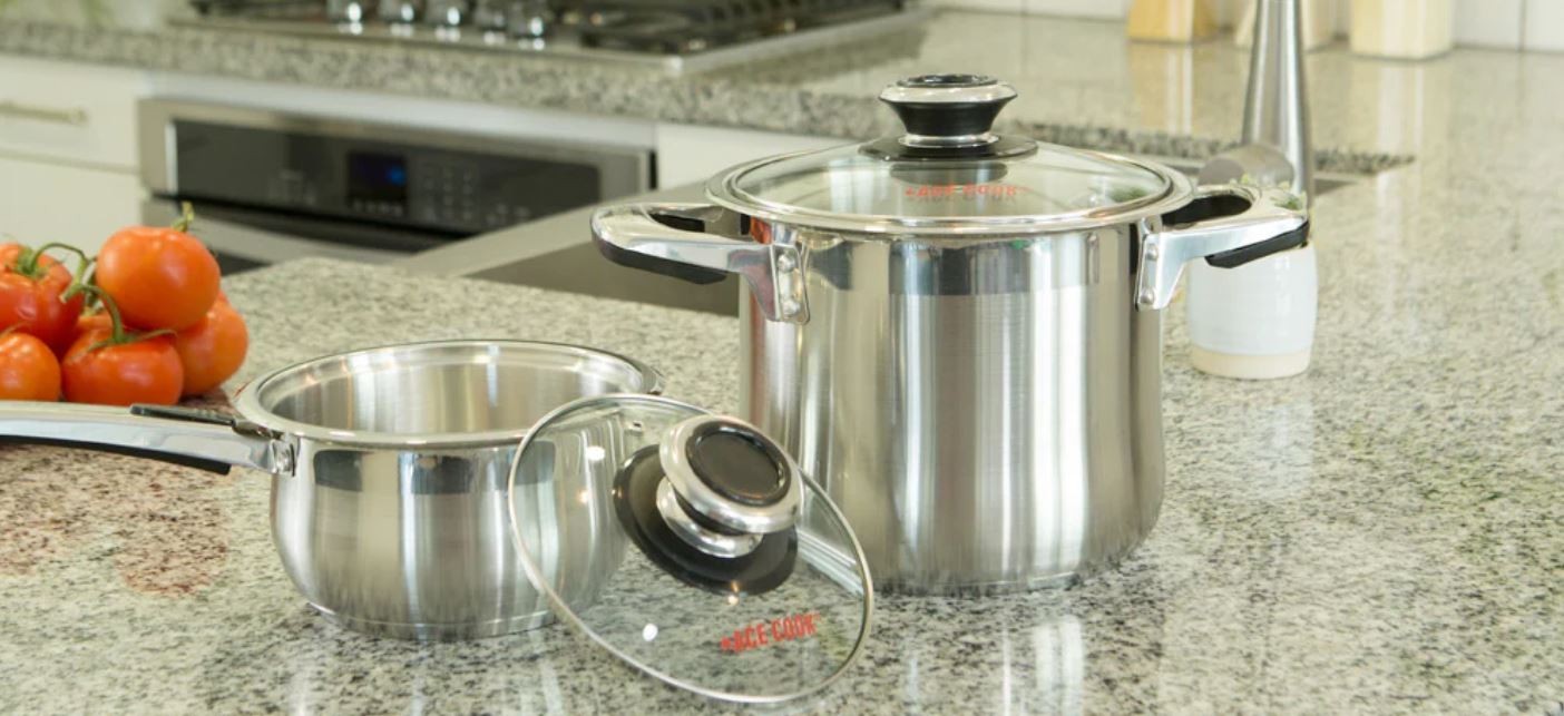 Stainless Steel Pot with lid by Ace Cook (20 or 30 Quart)