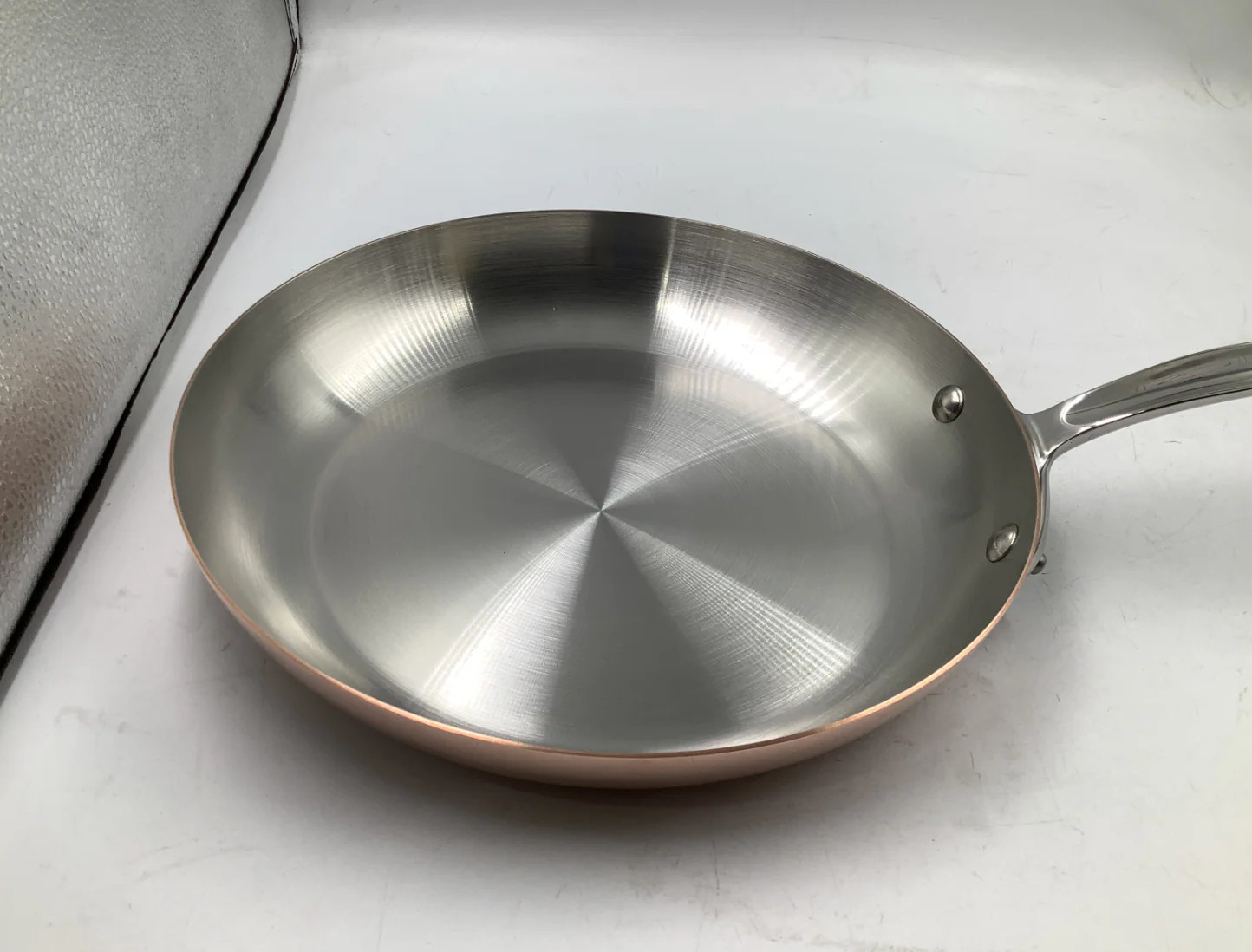 Mauviel M’150 S Copper Frying Pan with Cast Stainless Steel Handle, 10.2 In.