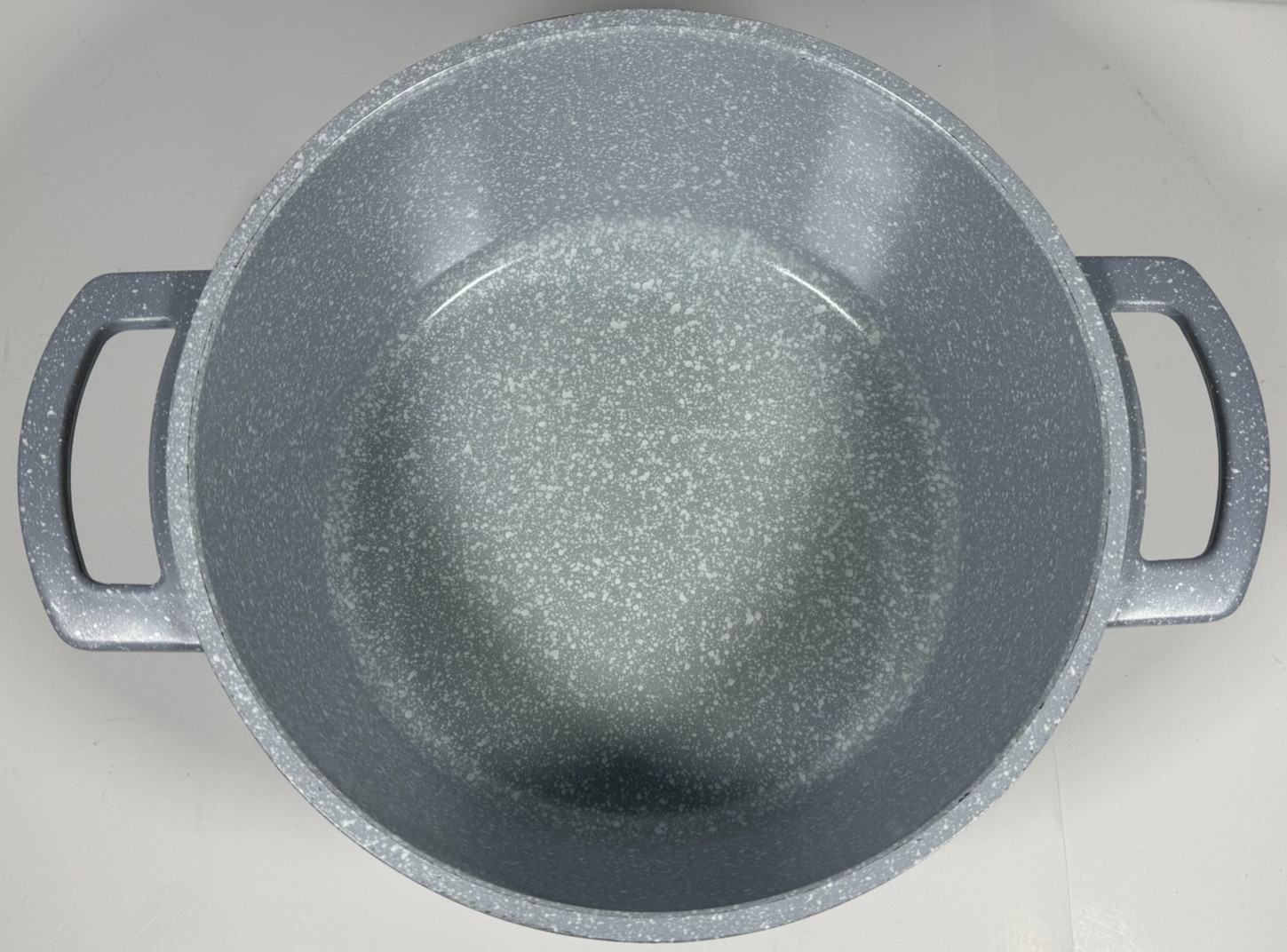 MasterClass Premium Cookware Speckled Gray Casserole Pot ~4.3 Qt w/ Glass Lid