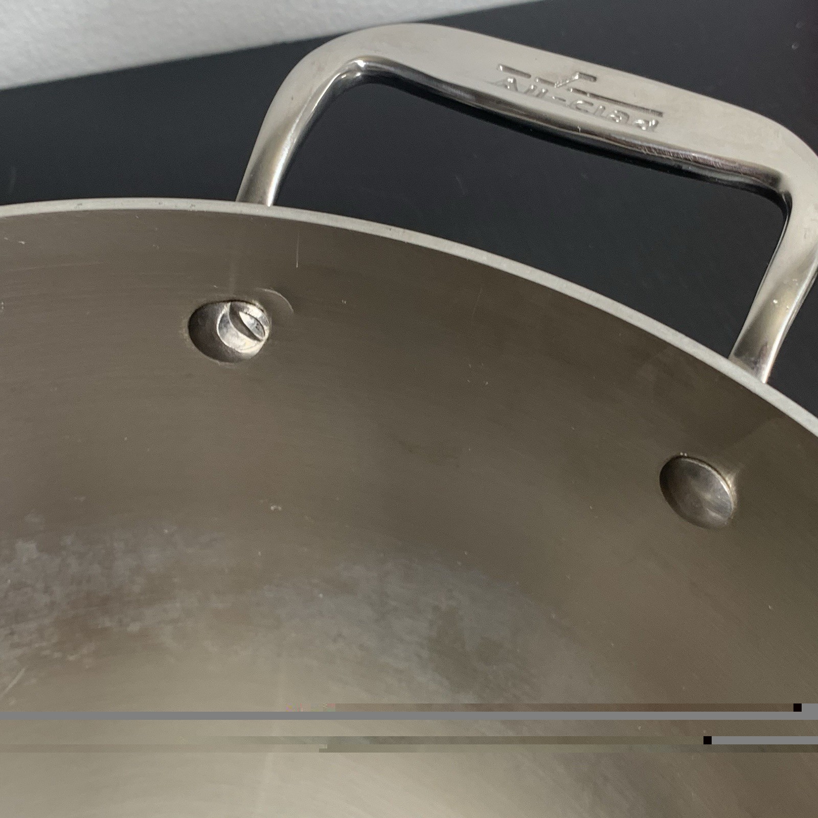 All-Clad – D3 Stainless Steel Fry Pan with Lid – Double Handle