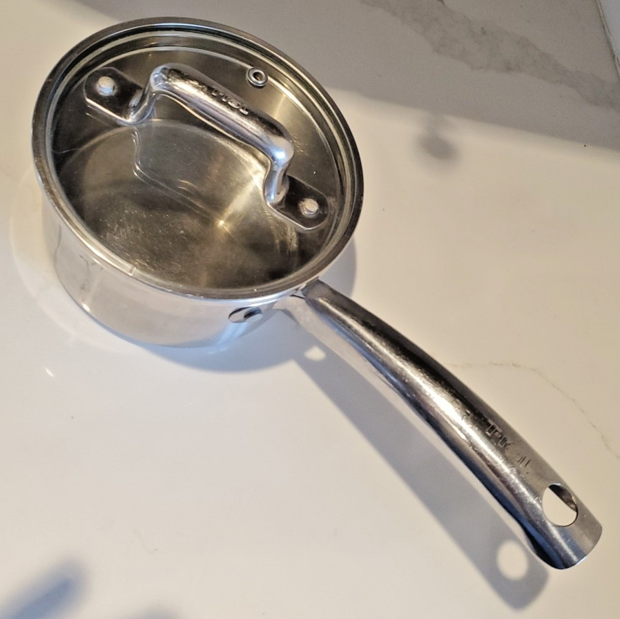 TFal 1.1qt / 1L Stainless Steel Induction Sauce Pan w/ Lid – EUC
