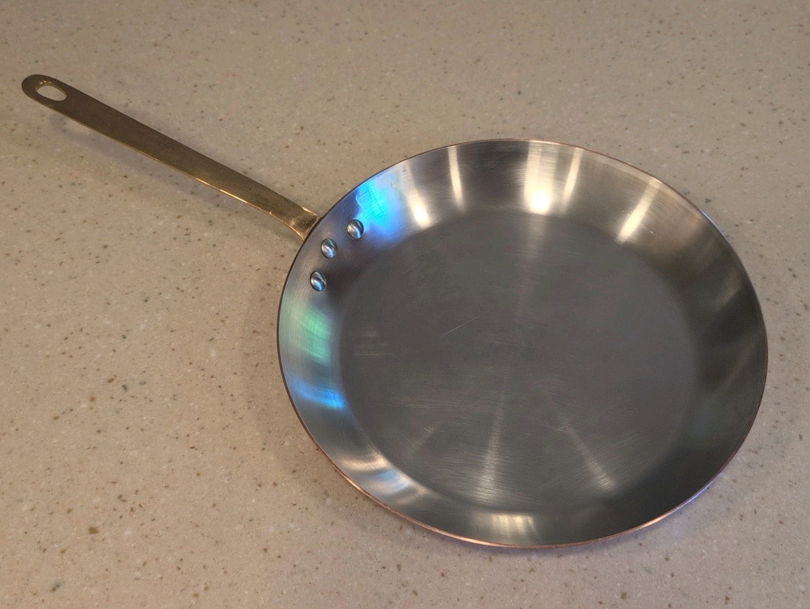 MAUVIEL FOR SUR LA TABLE 12 3/8, 2 MIL COPPER SKILLET