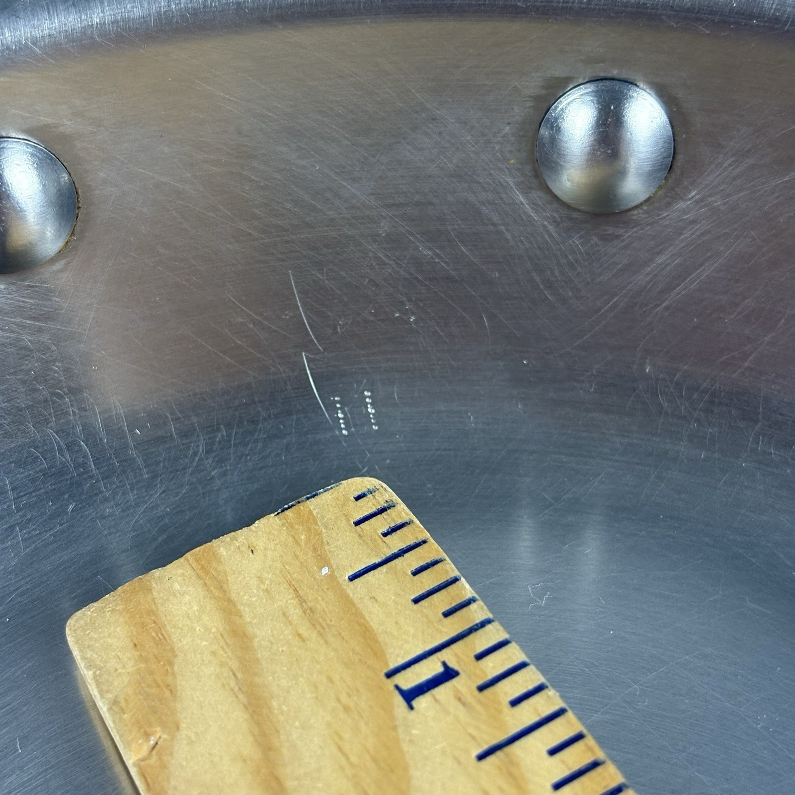 Vintage All-Clad Copper Core 10″ Stainless Steel 5-Ply Fry Pan Skillet USA Made
