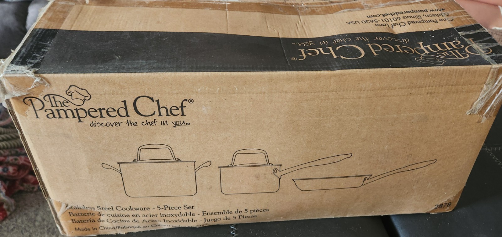 PAMPERED CHEFF STAINLESS STEEL SS 5 PC COOKWARE SET 2878 RETIRED NIB NEW