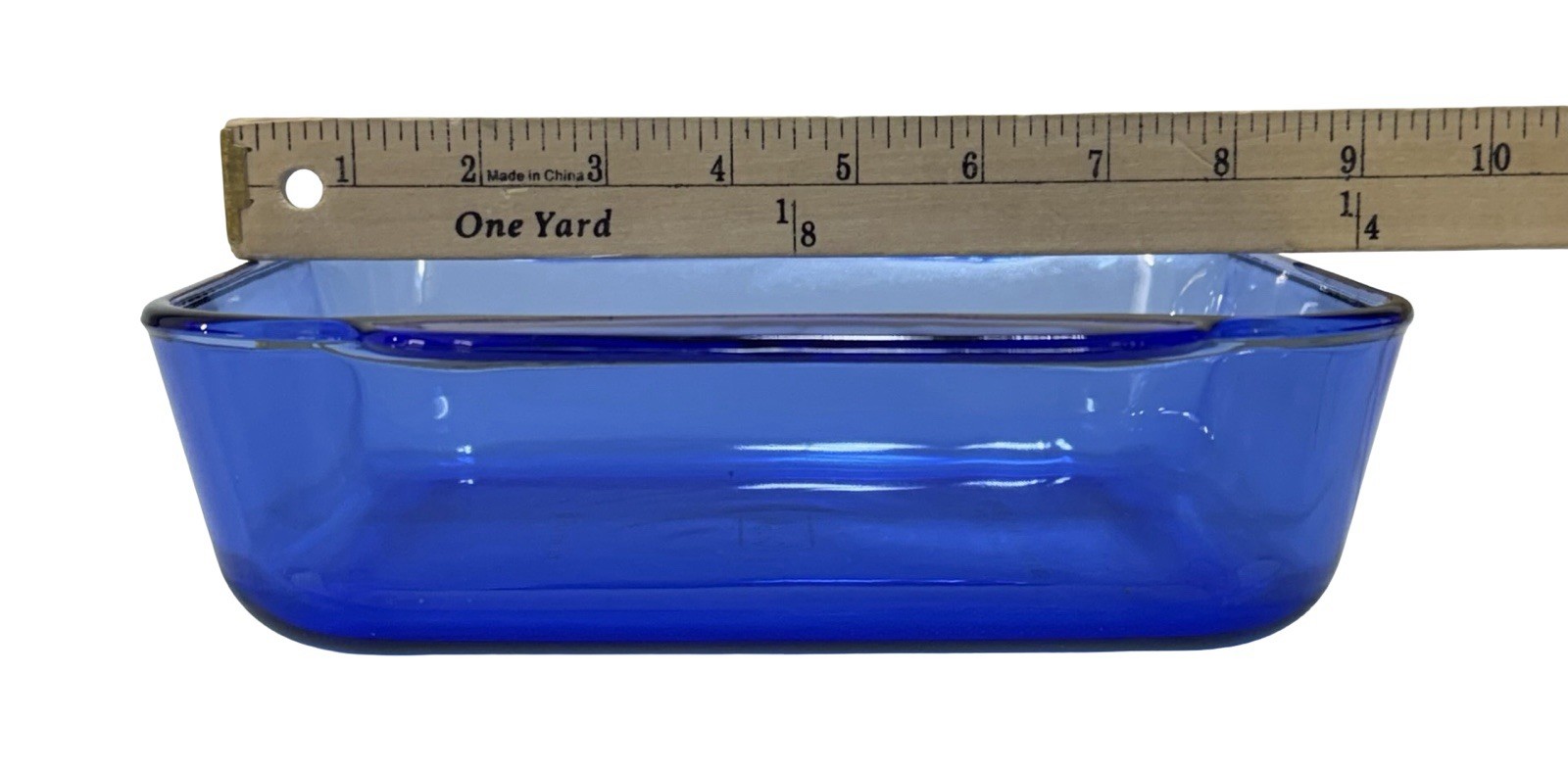 Pyrex Cobalt Blue 2 Qt Square Baking Dish 222-R 8×8 Vintage Glass Oven USA