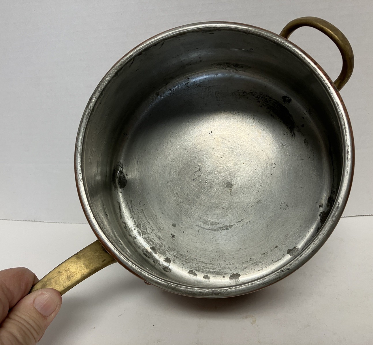 Vtg Professional Douro Portugal Copper Saucepan & Lid 4 Qt Cookware