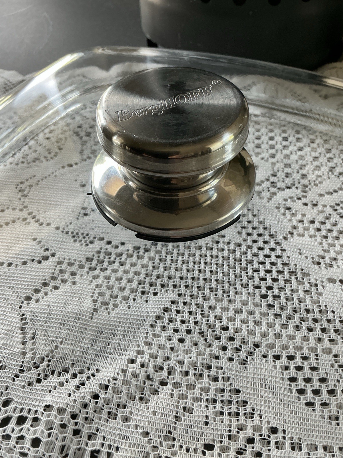 🌼 BergHOFF 10.75 “ Glass Square Cookware Lid w/ SS Knob