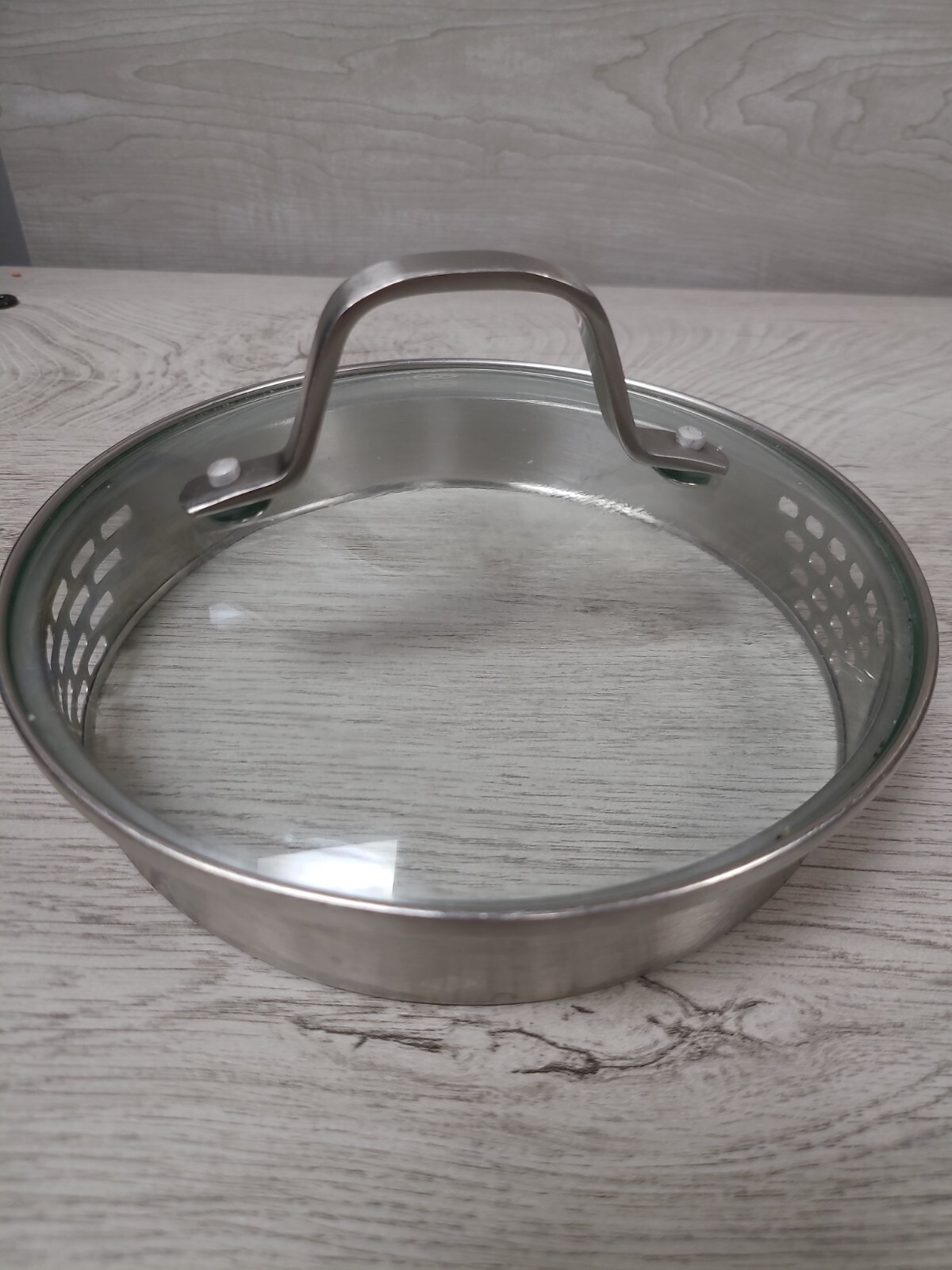 Calphalon Williams Sonoma 7″ Vented Glass & Stainless Replacement Lid Only