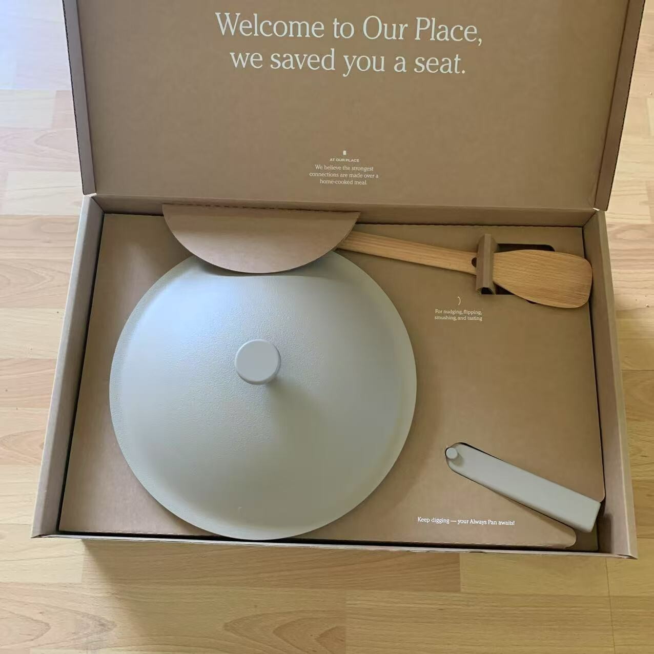 Our Place Large Always Pan 12.5” 10 in 1 Nonstick Pan w Lid & spoon