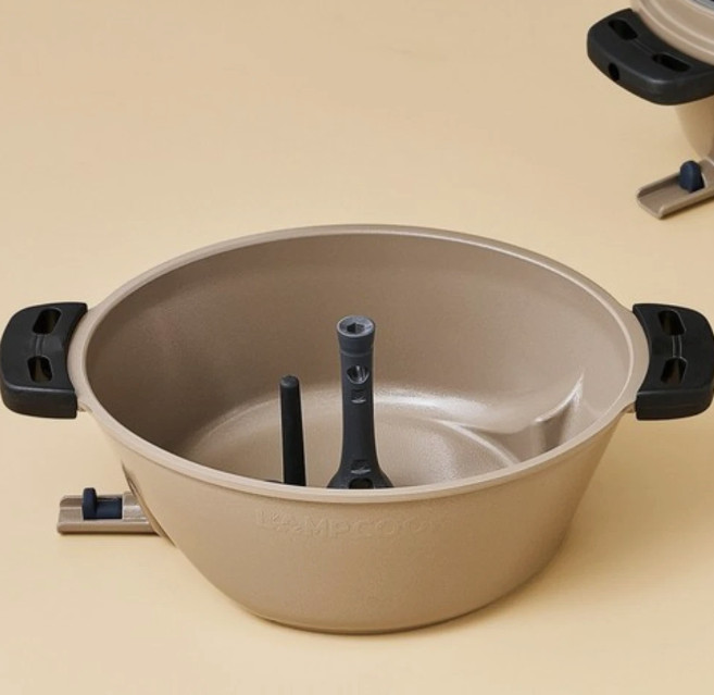 LAMPCOOK The New Ellipse Auto-Rotating Cooking Pot 2025 SC-0020 Korean BBQ Grill