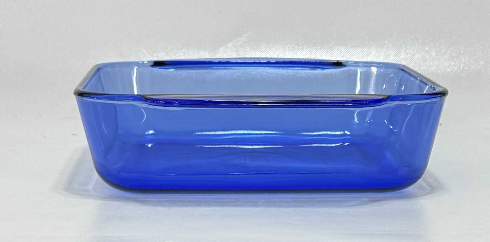 Pyrex Cobalt Blue 2 Qt Square Baking Dish 222-R 8×8 Vintage Glass Oven USA