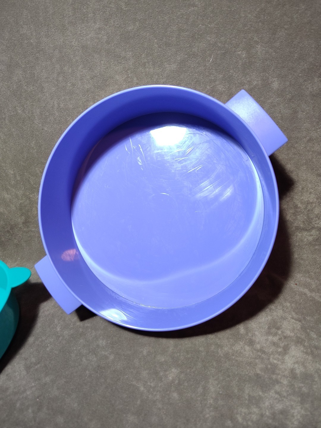 Tupperware #3066 Microsteamer Blue Dish #3067 Green Colander #3065 White Cover