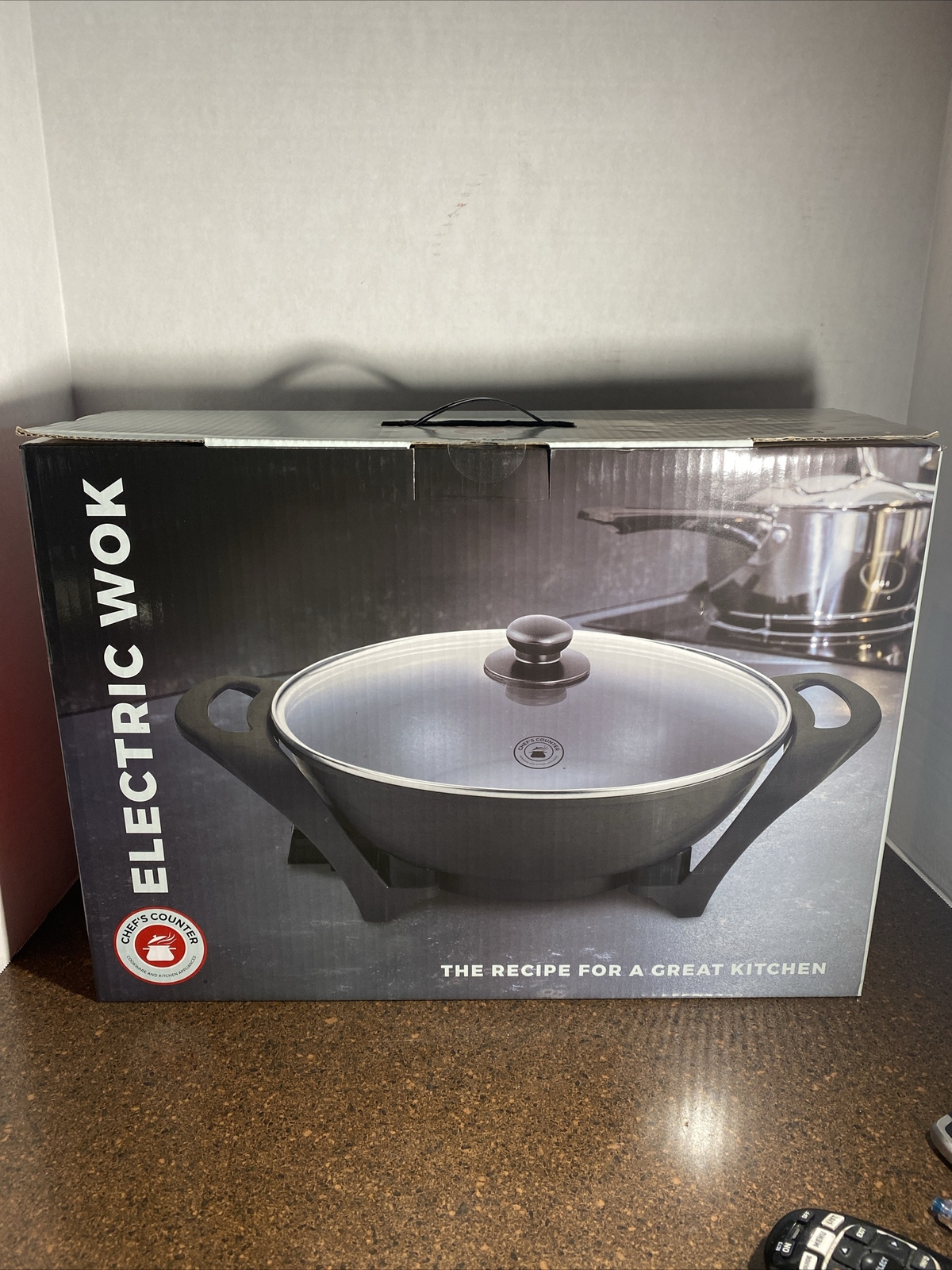 Chef’s Counter Electric Wok CC-224 2 Layer Nonstick Coating