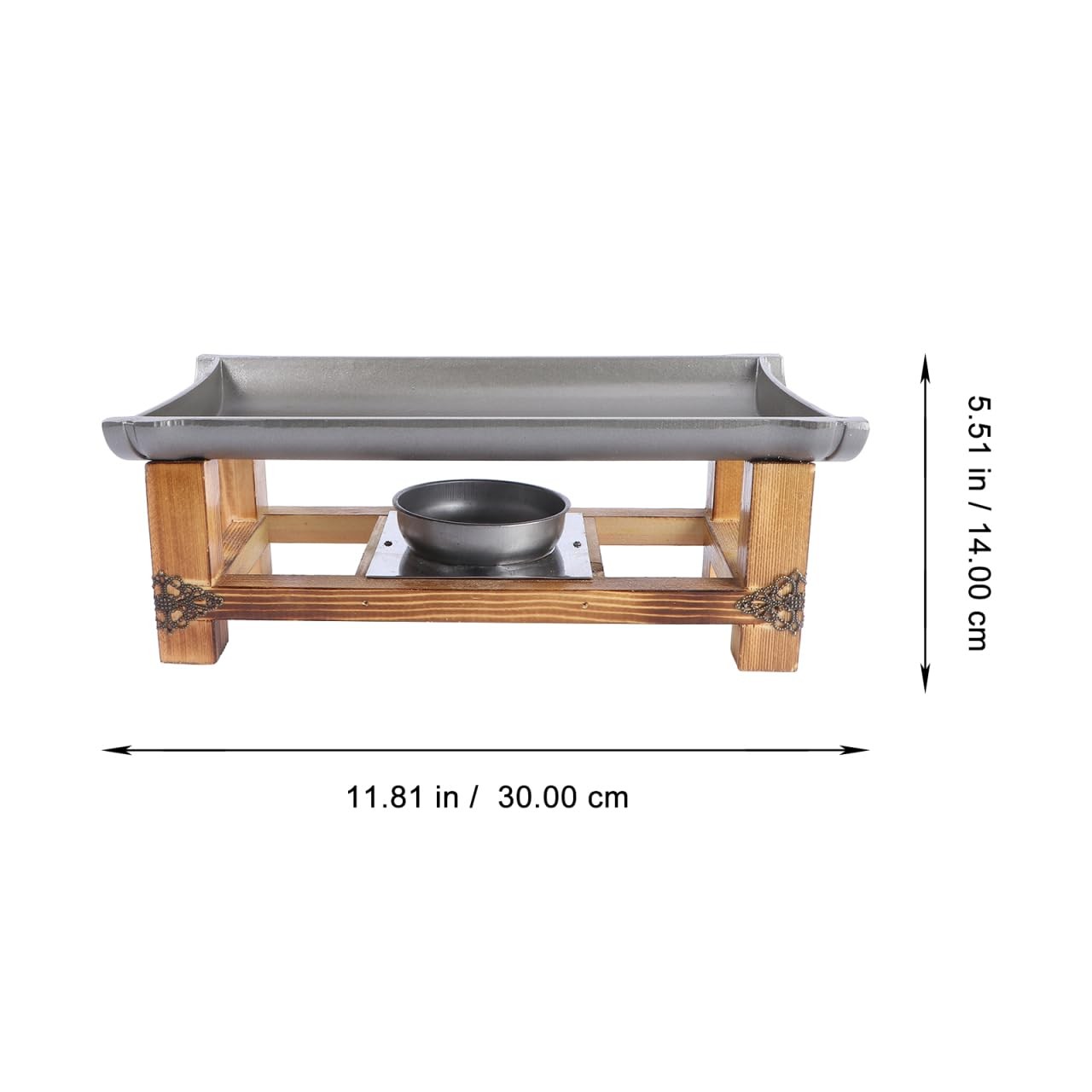 Non-Stick Barbecue Tray 11.81X5.51X3.93 Inch Portable Japanese Style Grill Pl…