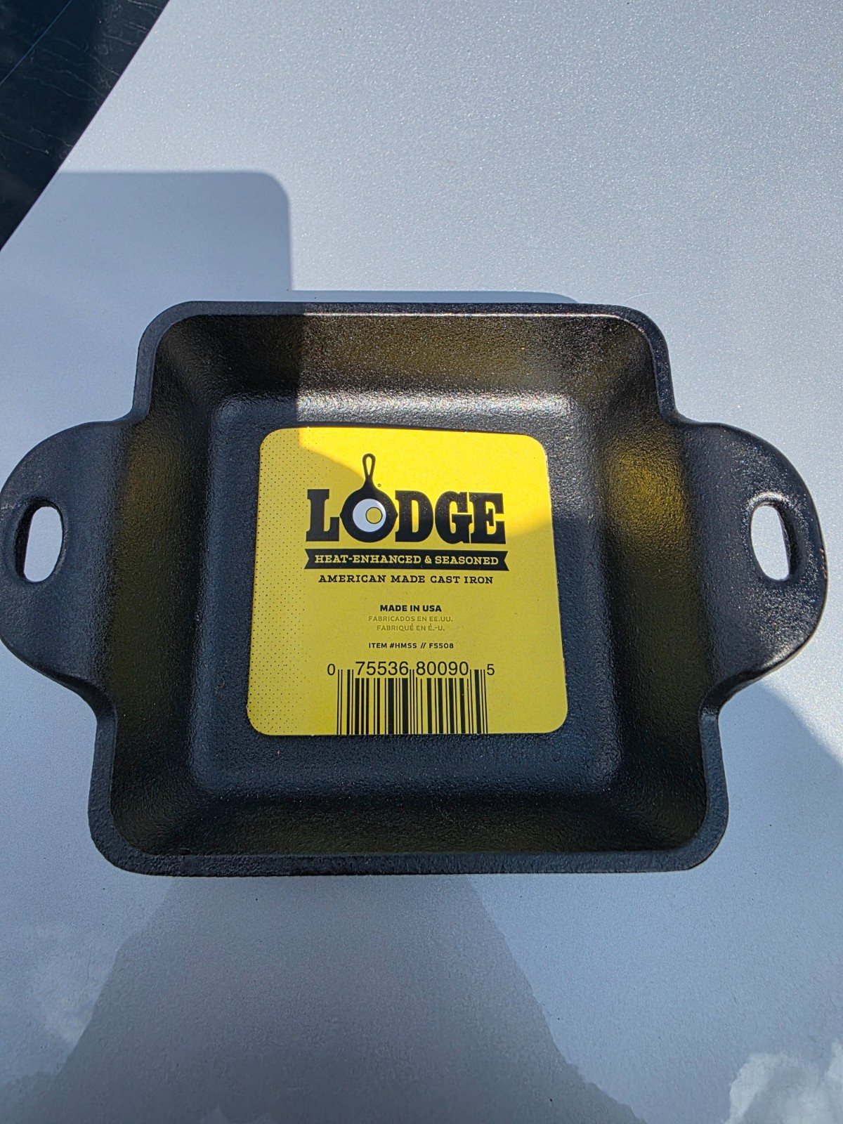 (46) Lodge HMSS Heat-Treated 10 Ounce Cast Iron Mini Square Server