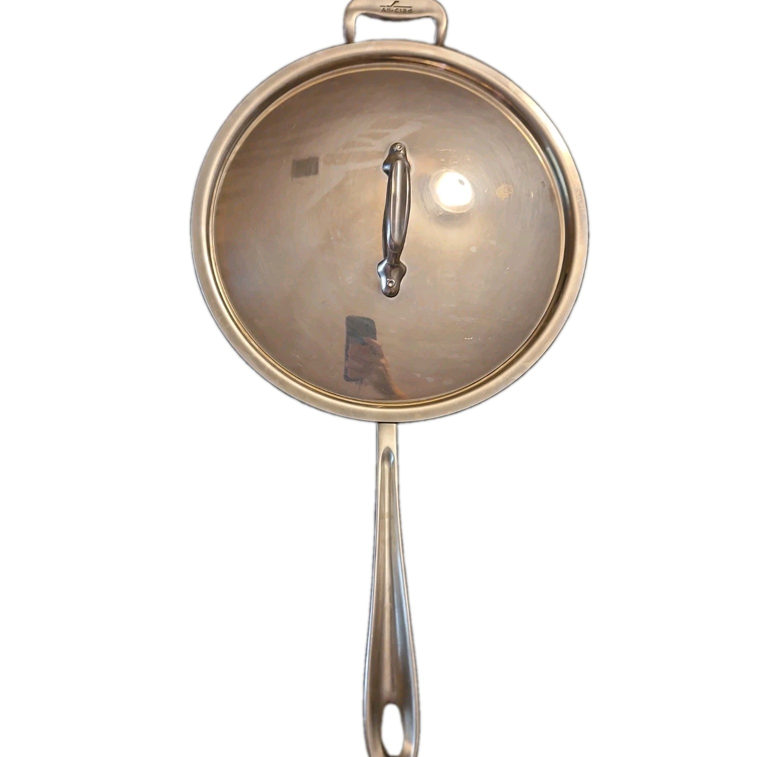 ALL-CLAD Vintage Stainless Steel 11″ Inch Frying Saute Pan Skillet Handle Lid