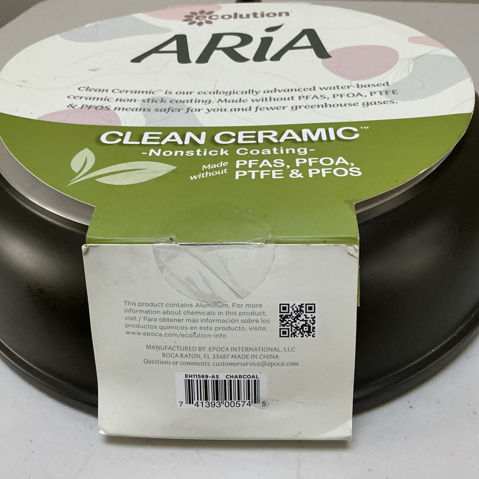 Ecolution Clean Ceramic Coating 9.5″ Skillet / Frying Pan New