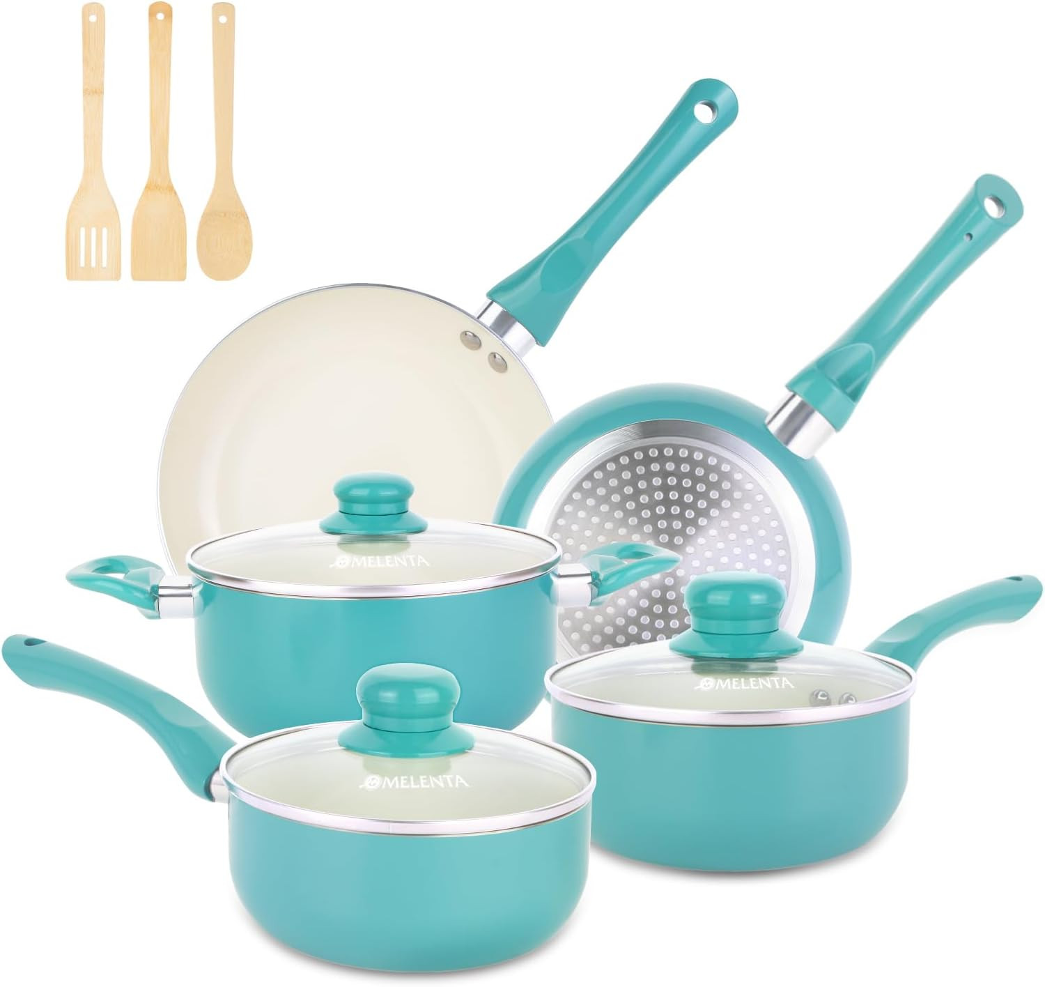 11Pcs Nonstick Pots and Pans Set, Kitchen Cookware Sets Induction Cookware