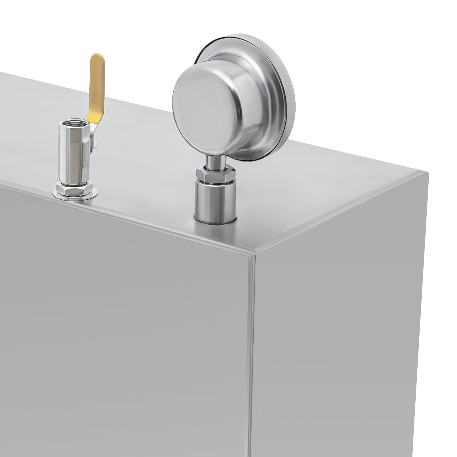 Stainless Steel Maple Syrup Evaporator Pan w Valve and Thermometer Boiling Pan