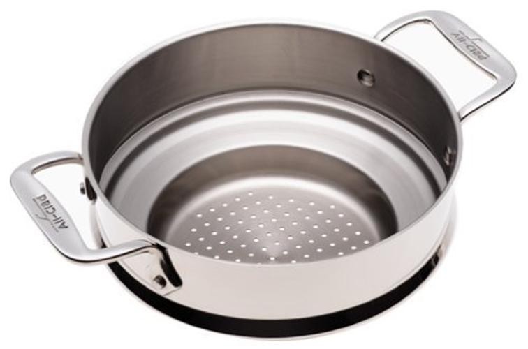 All-Clad Specialty Stainless Steel Universal Steamer for Cooking 3 3 quart