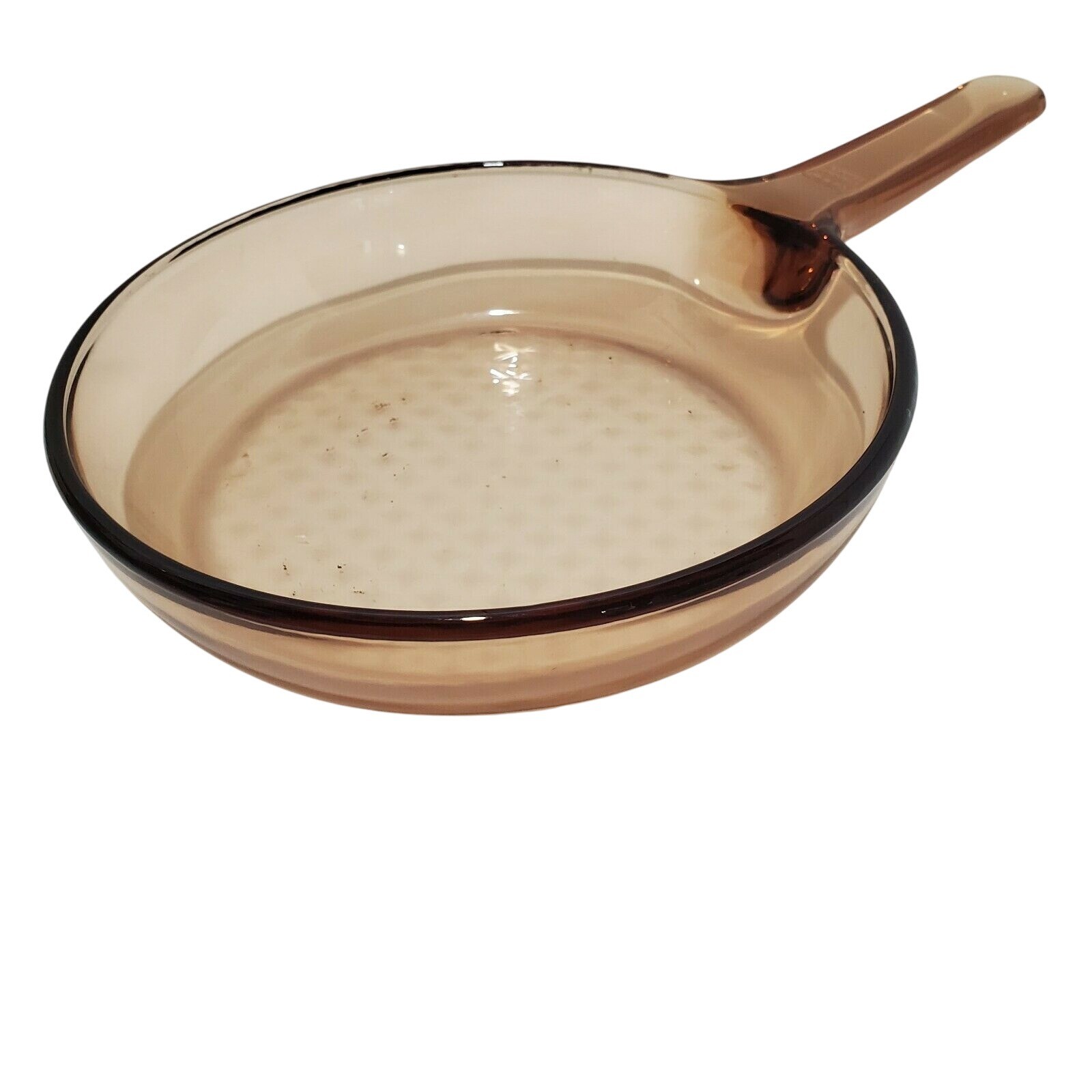 Pyrex Visions Amber Skillet 7″ France CorningWare cookware brown retro kitchen