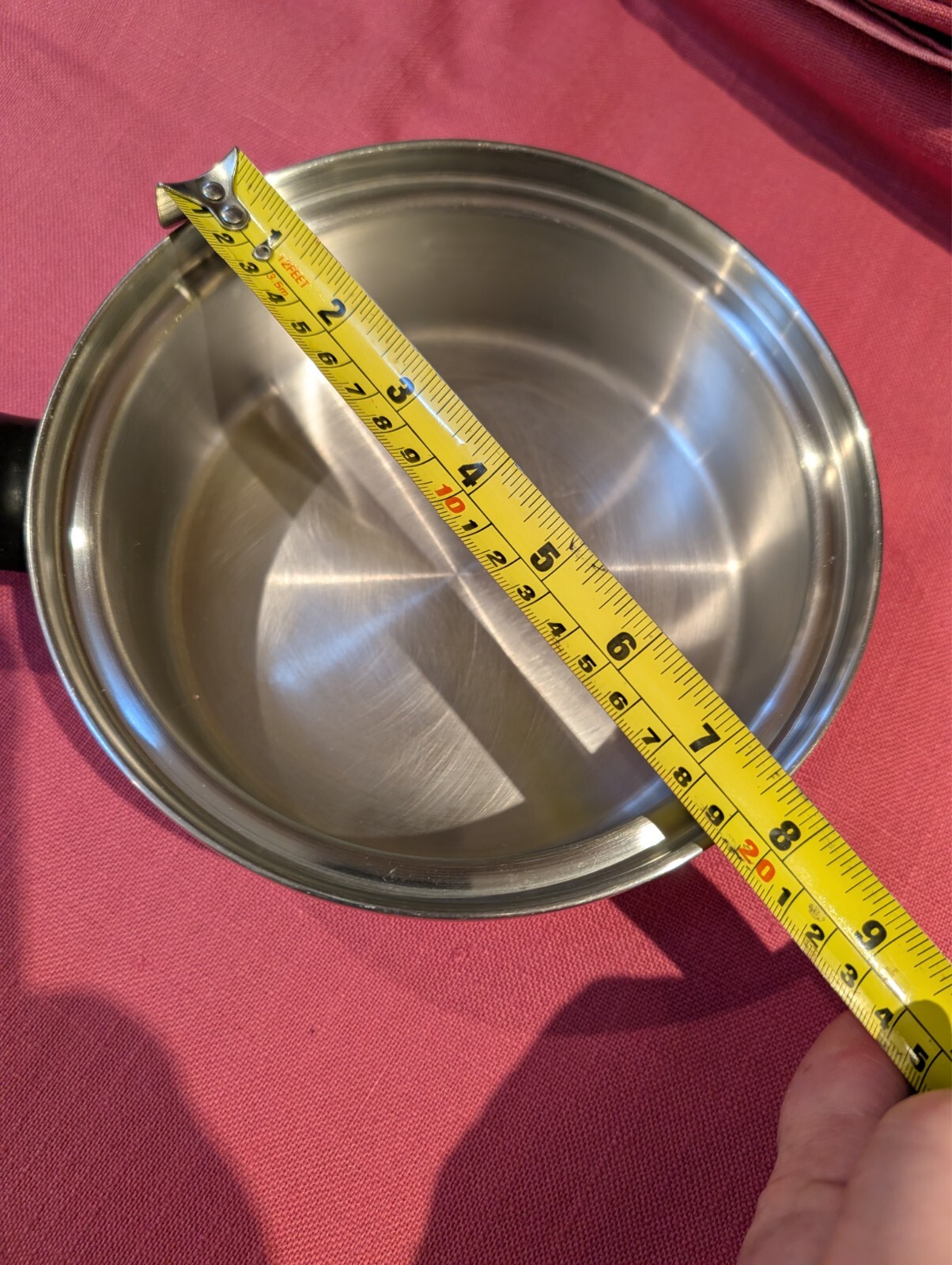 Vintage Lifetime Cookware Stainless Steel 1 QT 7.5″ Frying Pan Skillet