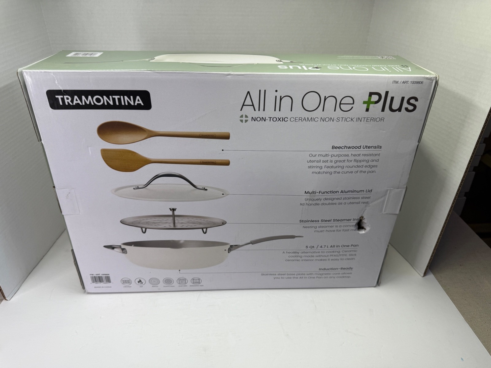 Tramontina – All-in-One Plus Pan (4.7 Qt Ceramic) – Multipurpose Cookware Set