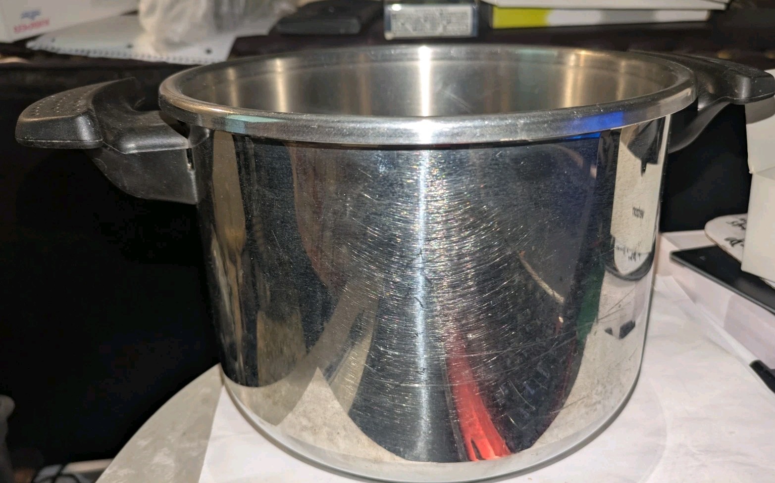 Seb Diffusal Stainless Steel 6L Stock Pot INOX 18-10 * No Lid* Made In France