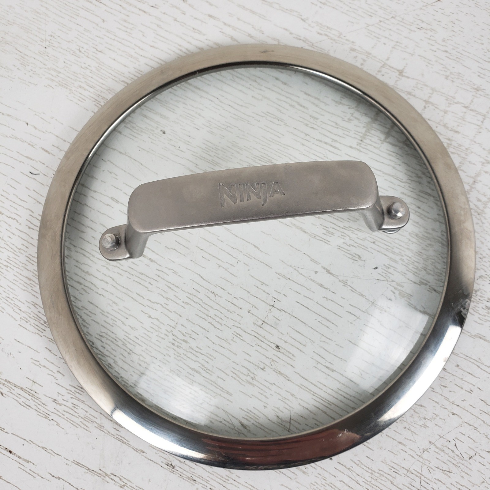 Ninja Foodi Cookware 6 Inch Inside Glass Replacement Lid Stainless Steel Handle