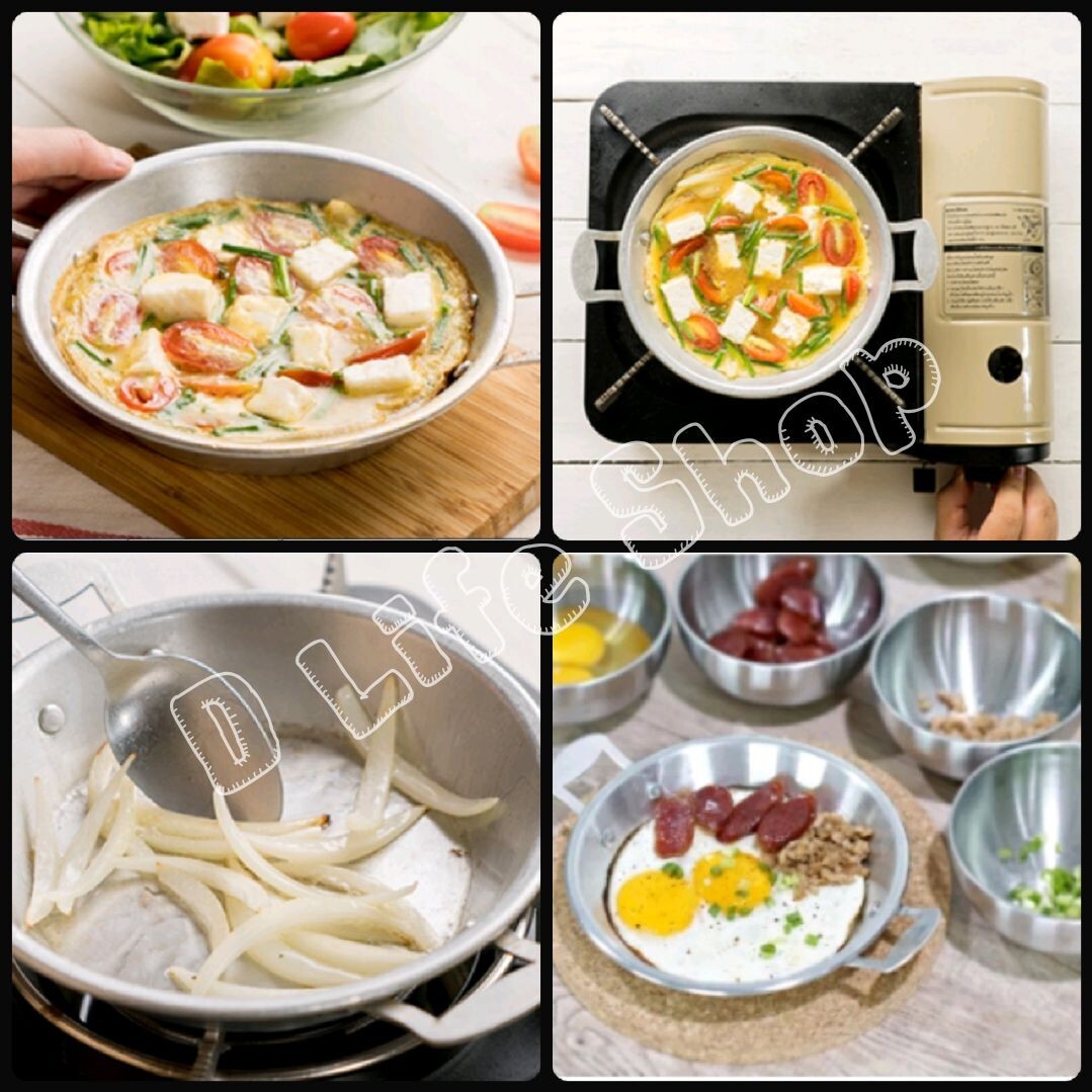 Aluminum Cookware – Small Frying Pan – Egg Pancake – Small Pan – Silver 6.7″