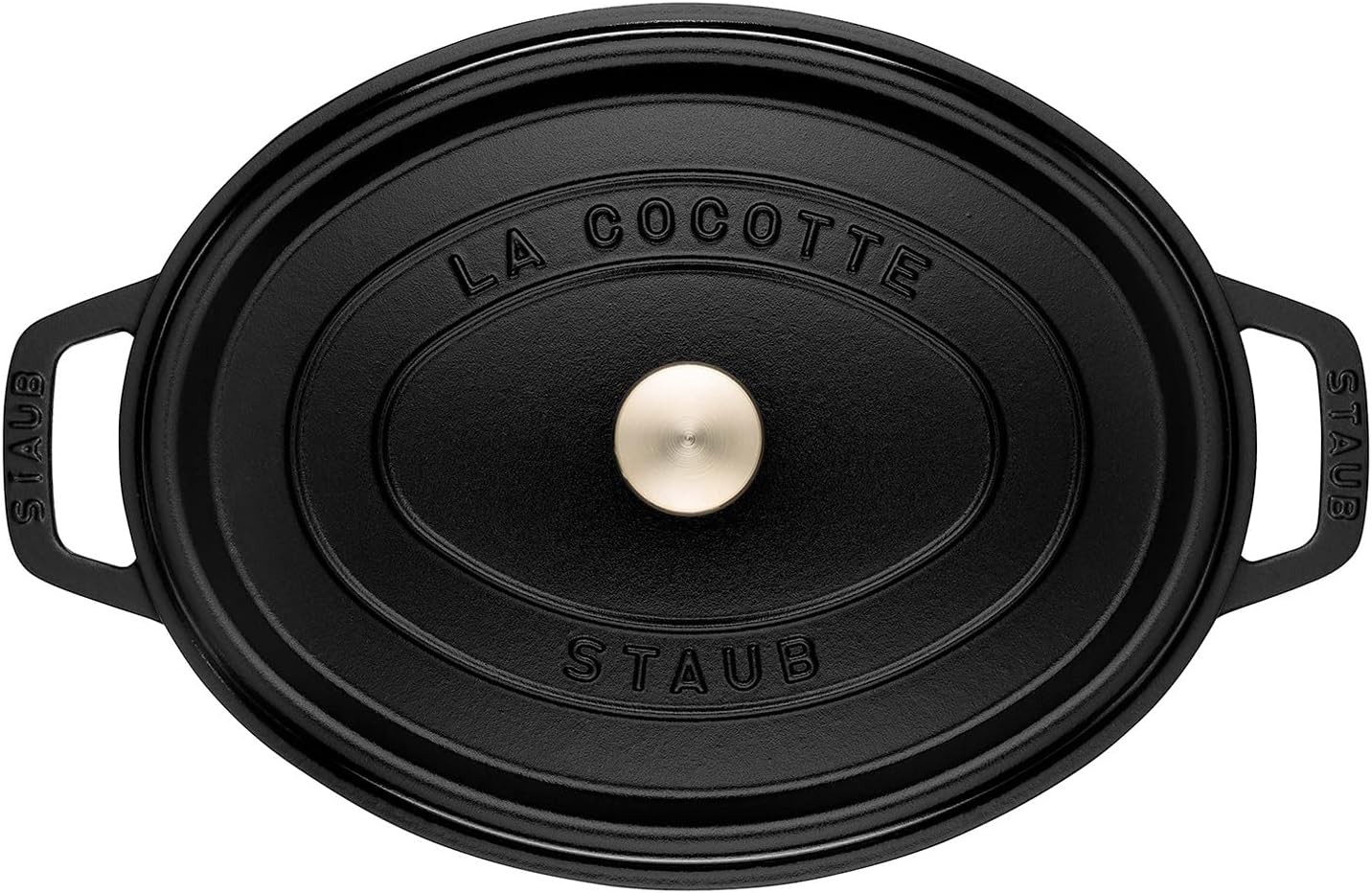 Staub Cast Iron 1-qt Oval Cocotte – Matte Black, Made in France