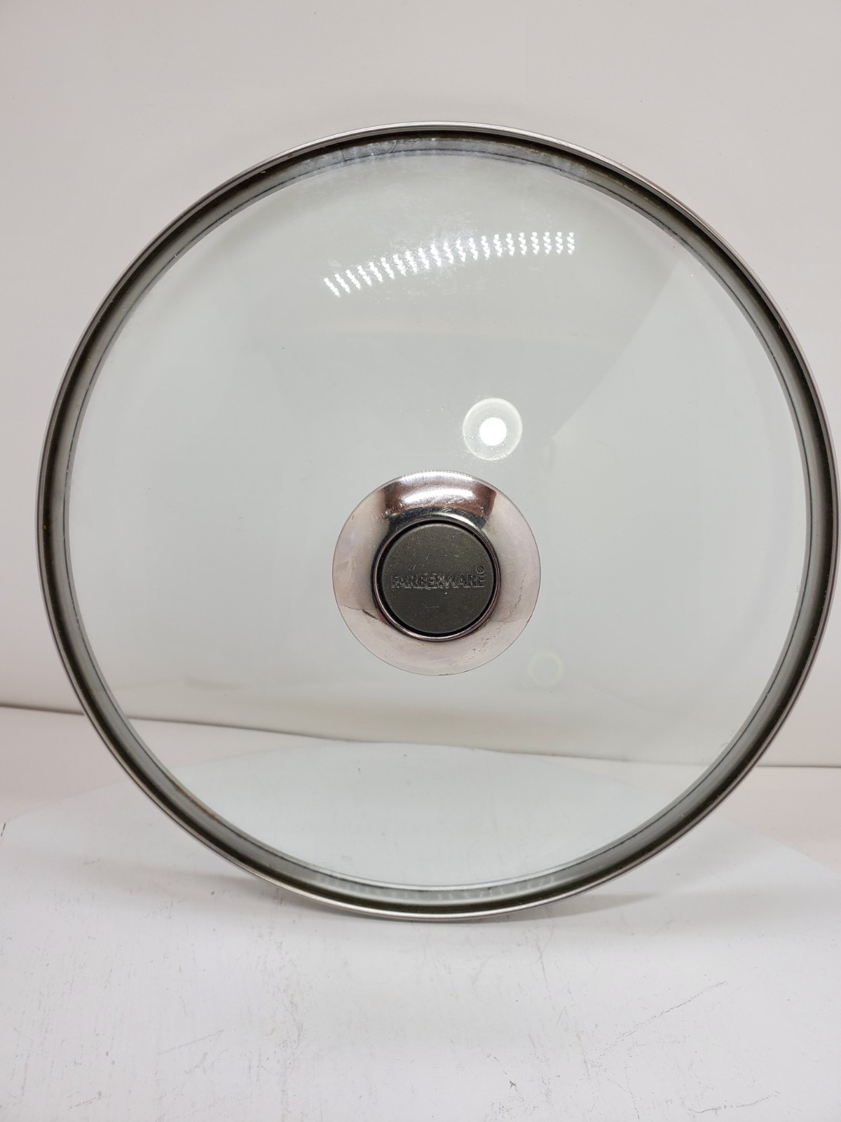 Faberware 9 1/2″ OD 9 1 1/4″ ID Glass Pot Lid Pre-owned Free Shipping