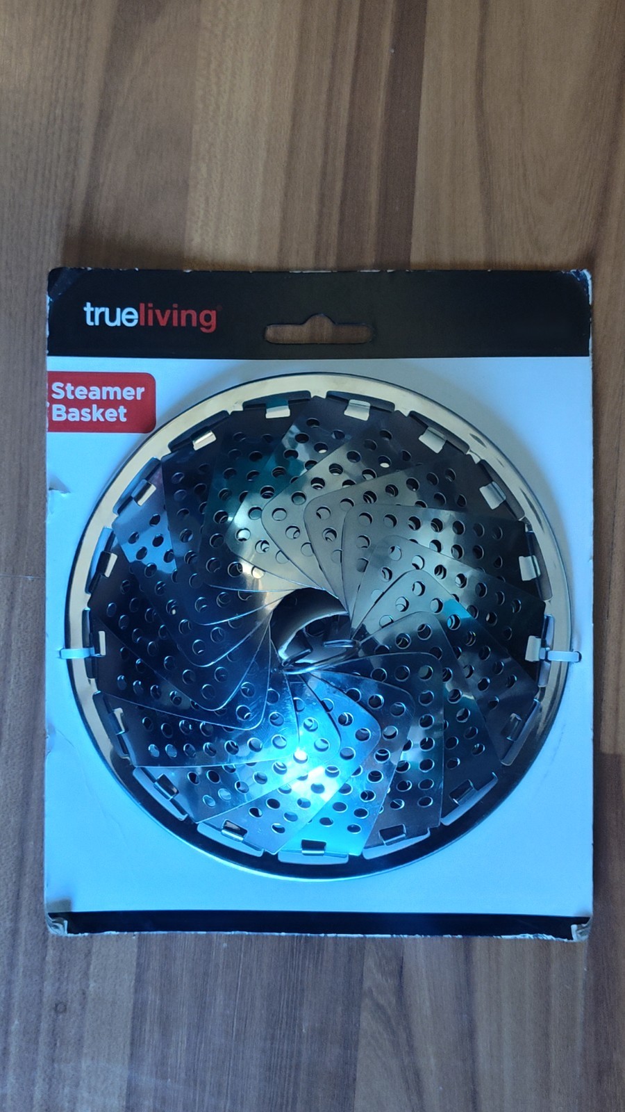 True Living Metal Steamer Basket Metal Stainless Steel NEW