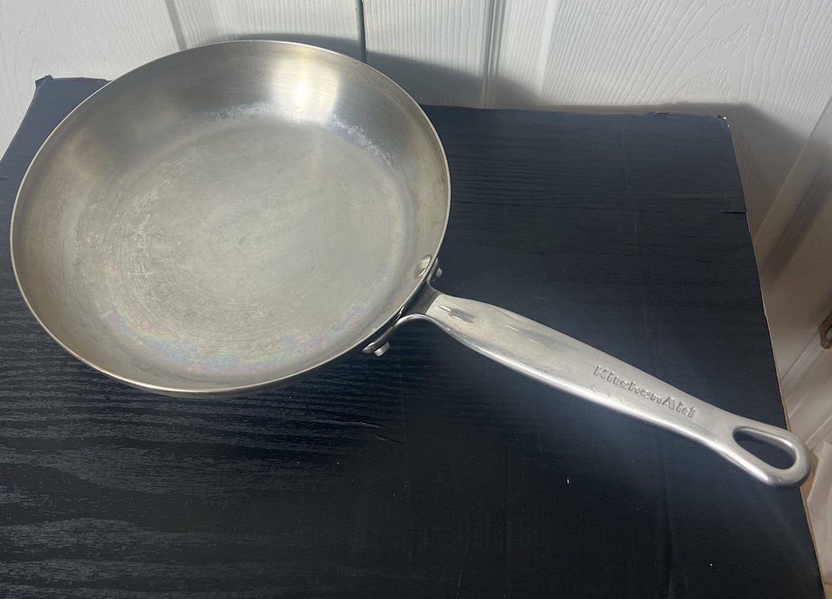 10″ Kitchen Aid 5-Ply Full Cap Copper Base Induction Frying Pan Skillet 10 Inch