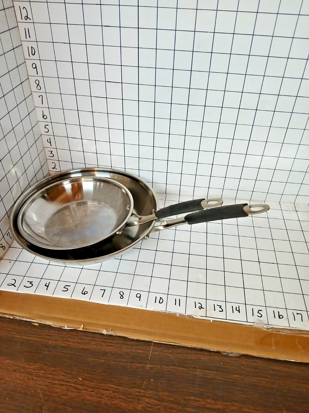 CALPHALON STAINLESS STEEL 8″ #1388 & 10″ #1390 FRYING PAN SKILLET FREE SHIPPING