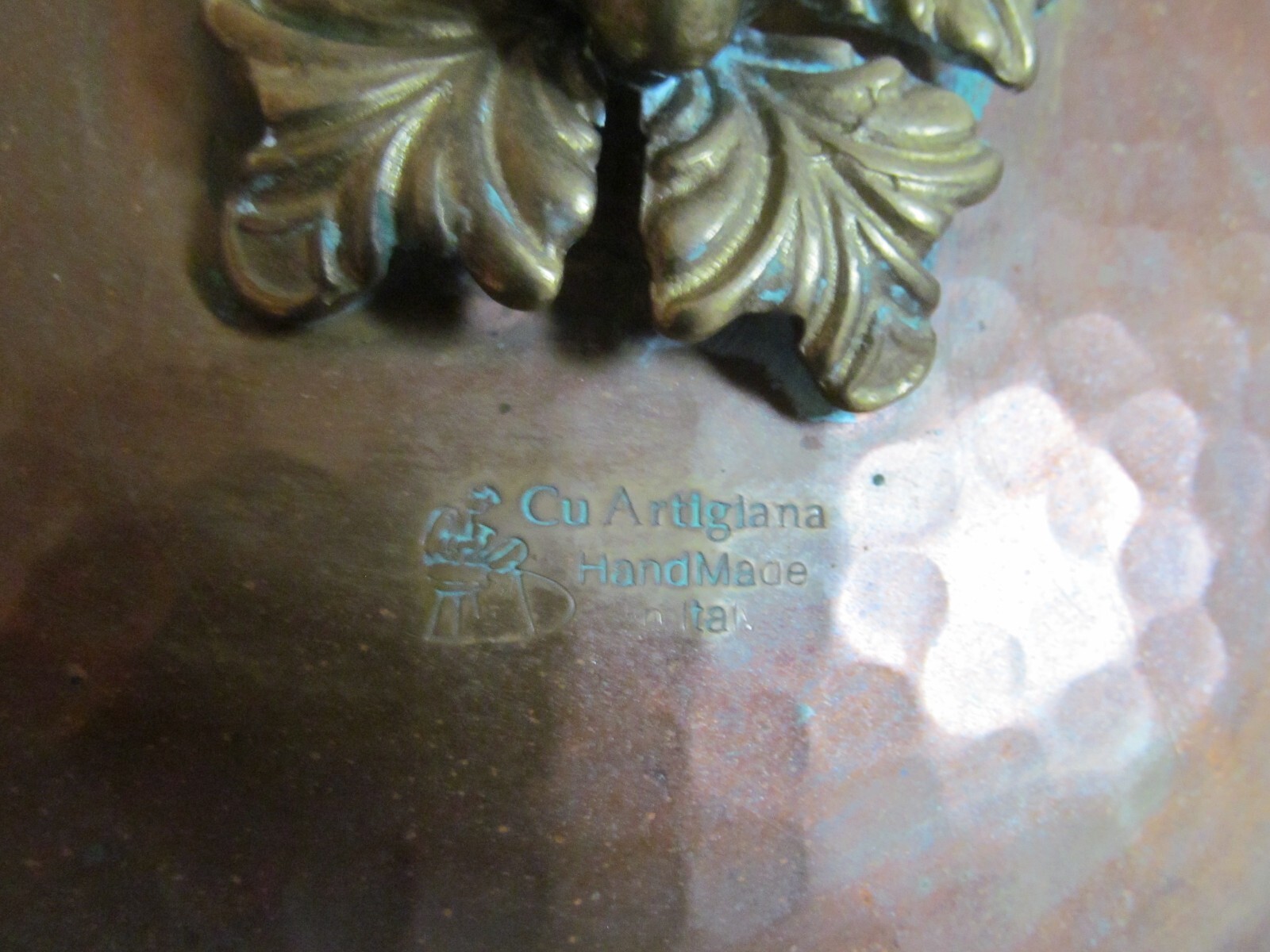 Cu Artigiana Copper & Brass Italian Hand Made Pot & Lid Michael’s range Mushroom