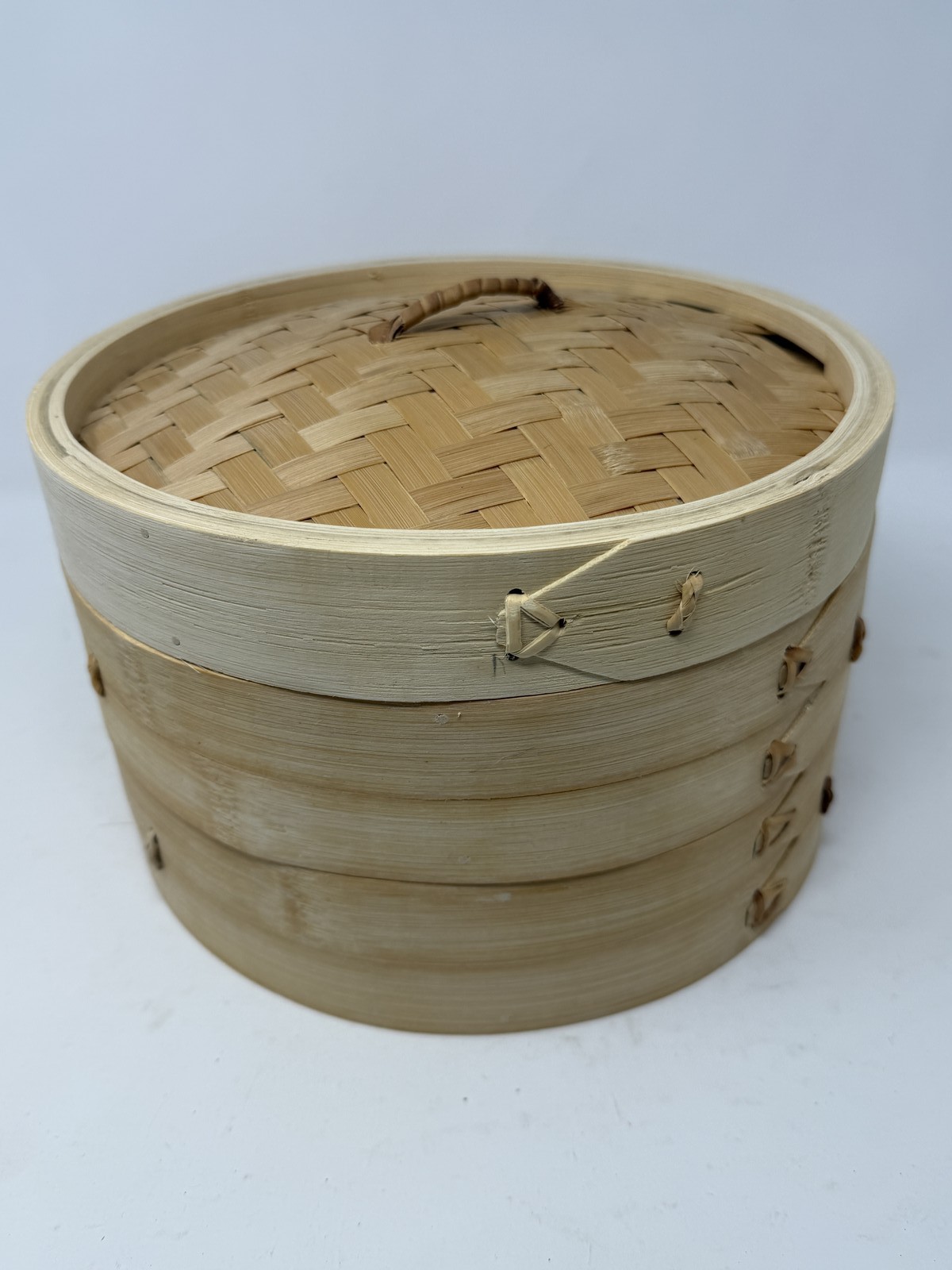 Bamboo Steamer Basket 3-Tier 10″ Diameter Used