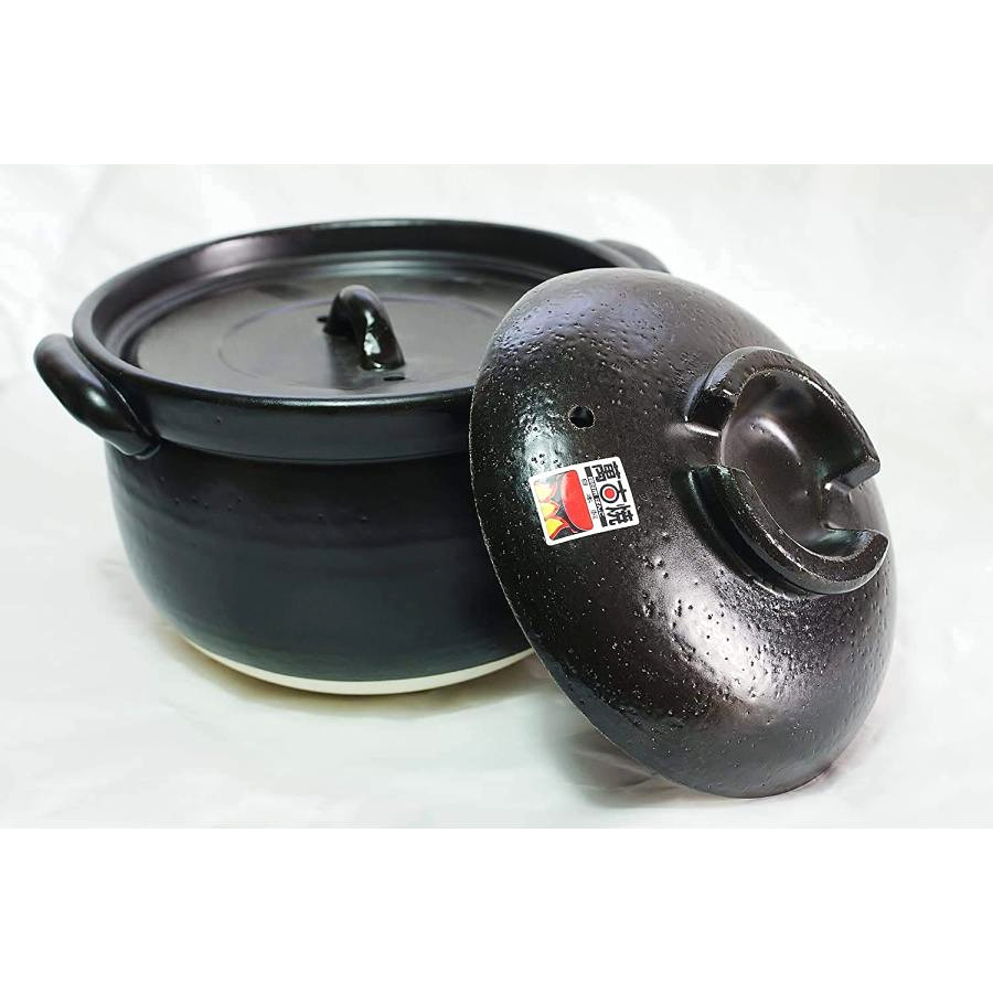 Banko Ware Rice Cooking Pot 3-Cup Double Lid Clay Pot Donabe Made in Japan New